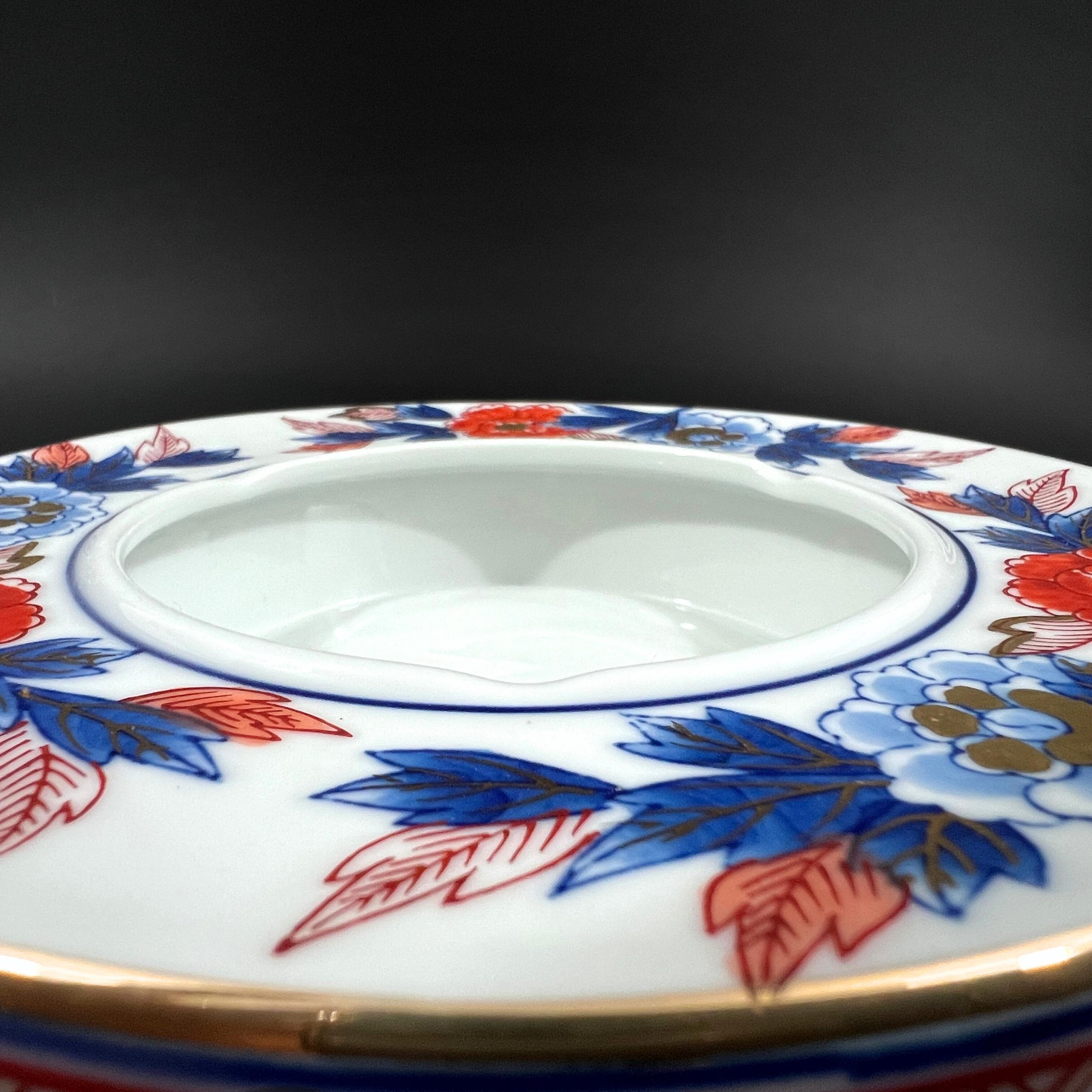 Vintage Gold Imari Arita Ashtray: Hand-Painted Japanese Floral Porcelain - Image 7