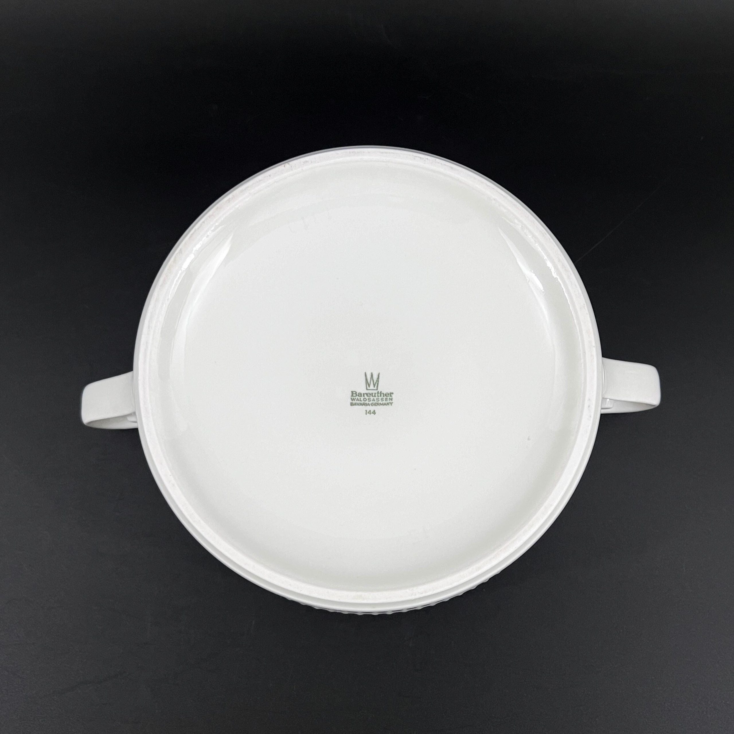 Vintage Bareuther Waldsassen Porcelain Covered Dish: Bavarian Platinum Trim Serveware - Image 11