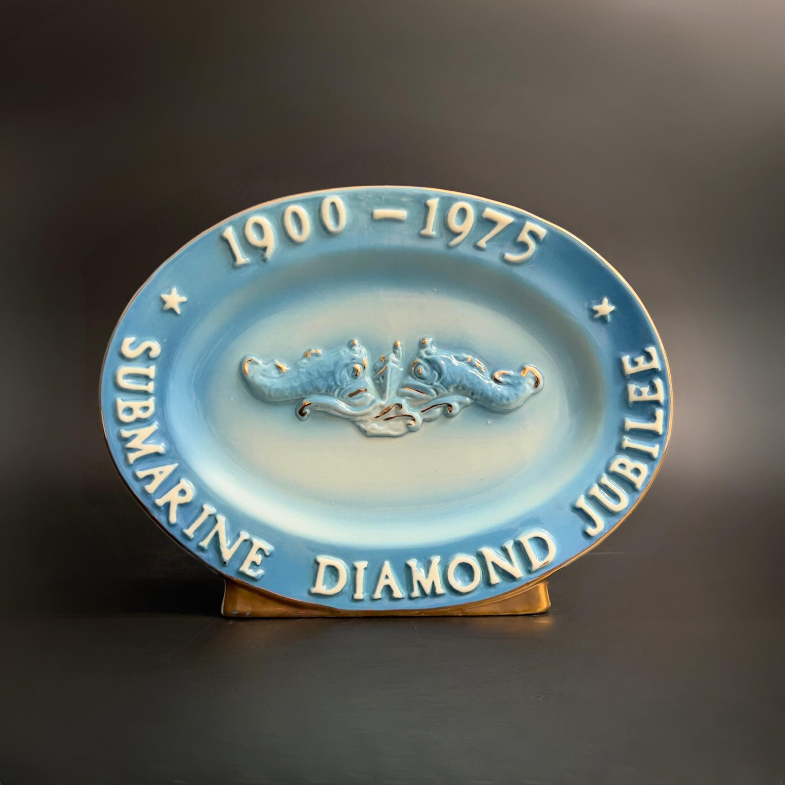 Vintage Jim Beam Submarine Decanter: 1977 Navy Diamond Jubilee