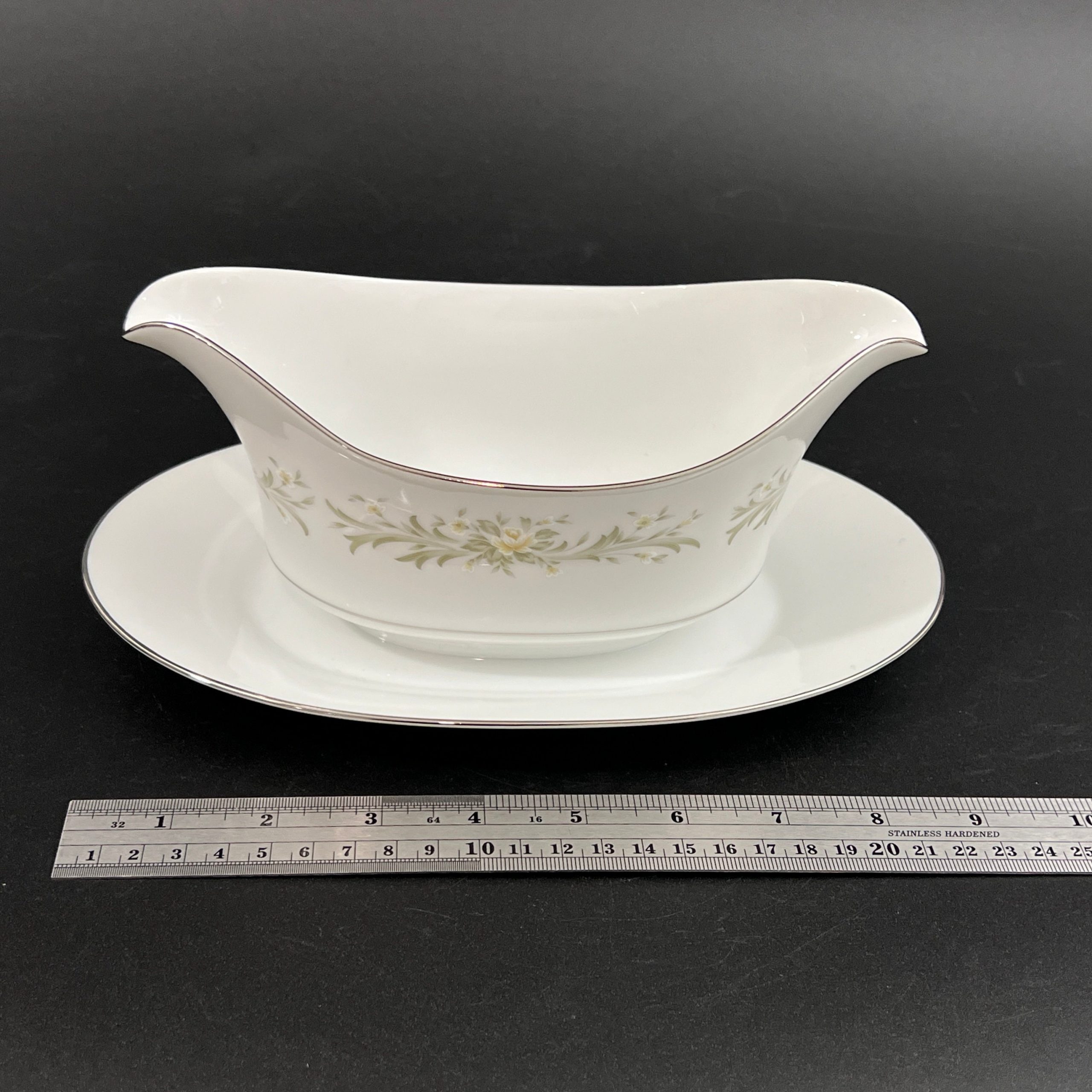 Vintage GRACE China Rhapsody Gravy Boat and Covered Dish Set - Image 9
