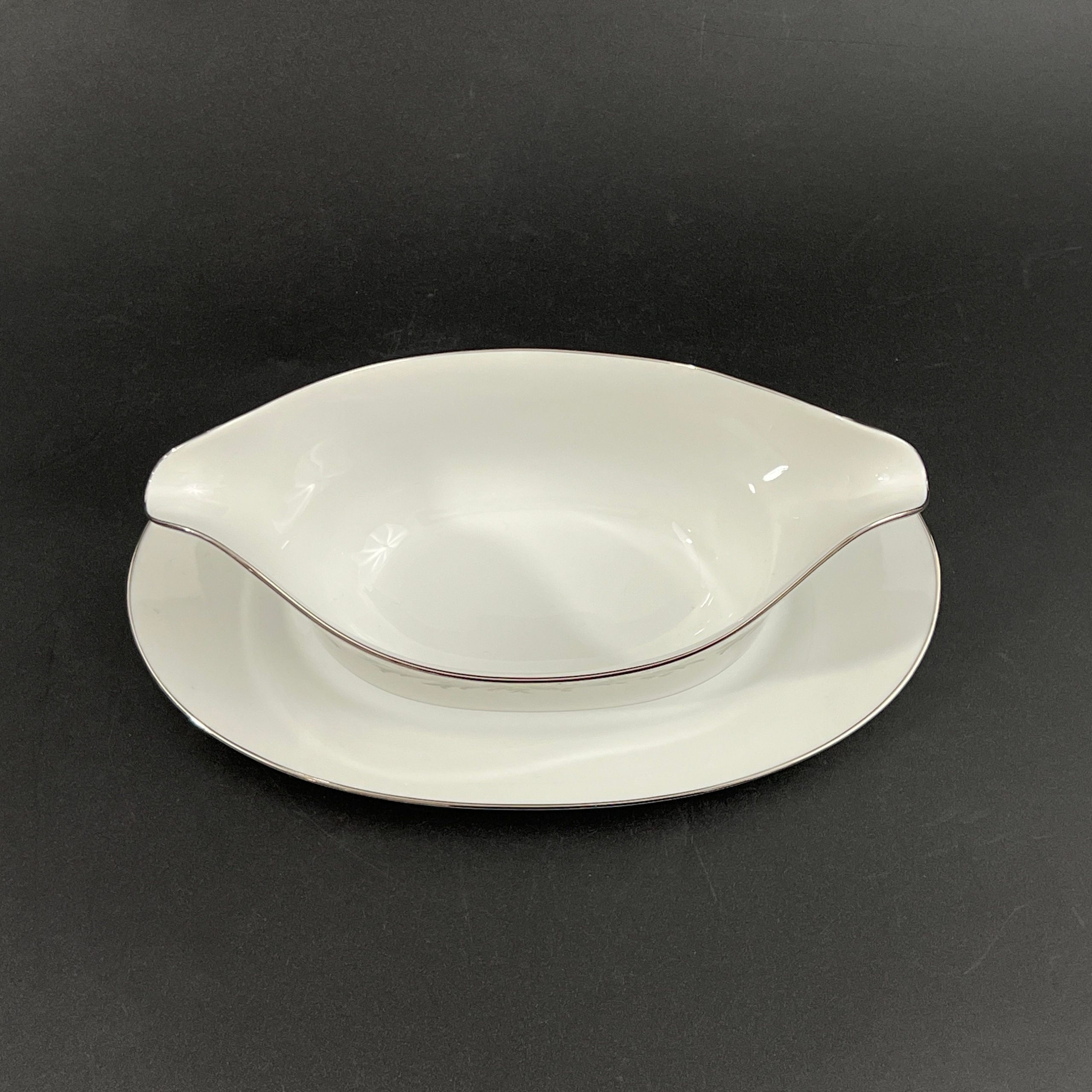 Vintage GRACE China Rhapsody Gravy Boat and Covered Dish Set - Image 7