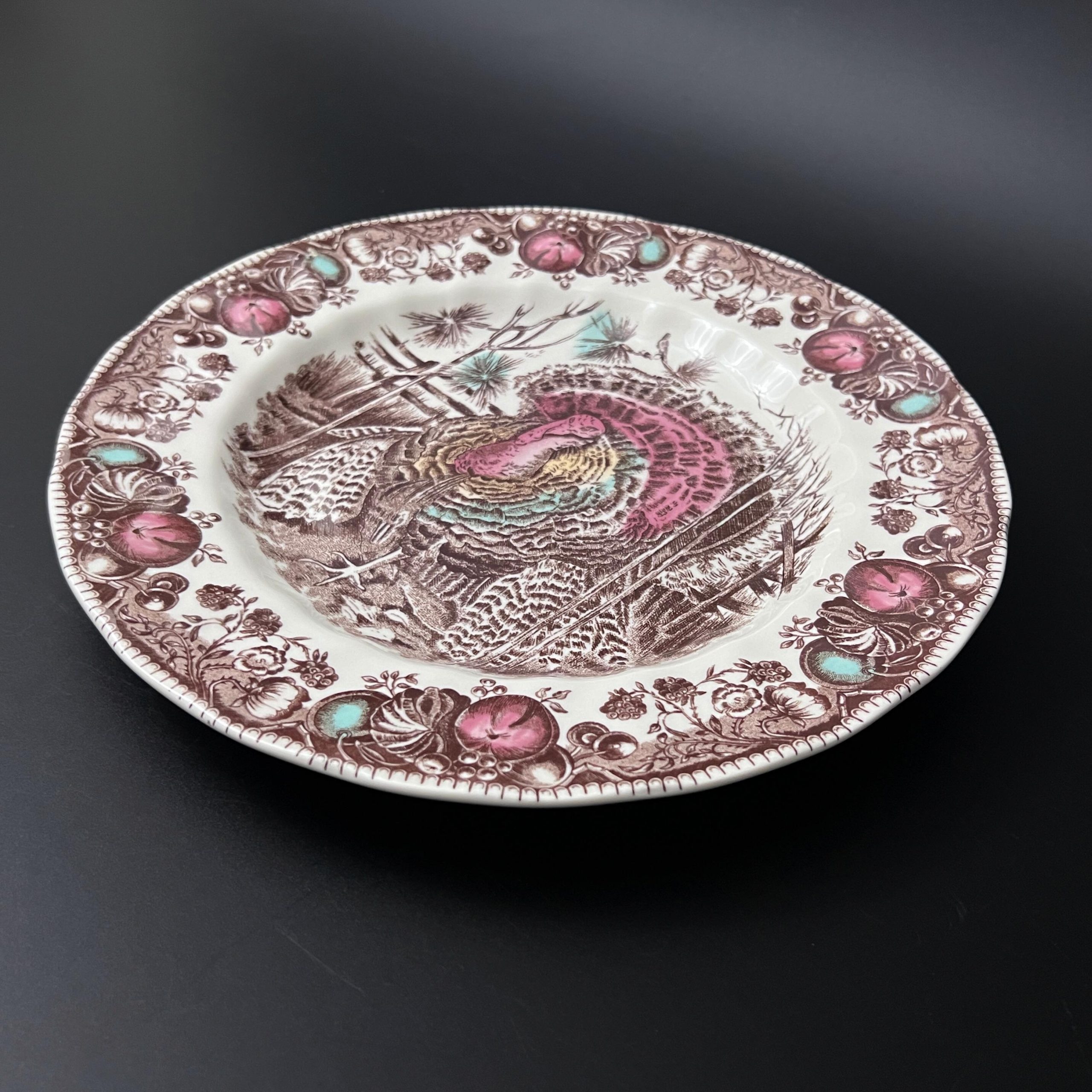 Vintage Johnson Bros His Majesty Turkey Plate: Thanksgiving Dinnerware - Image 5