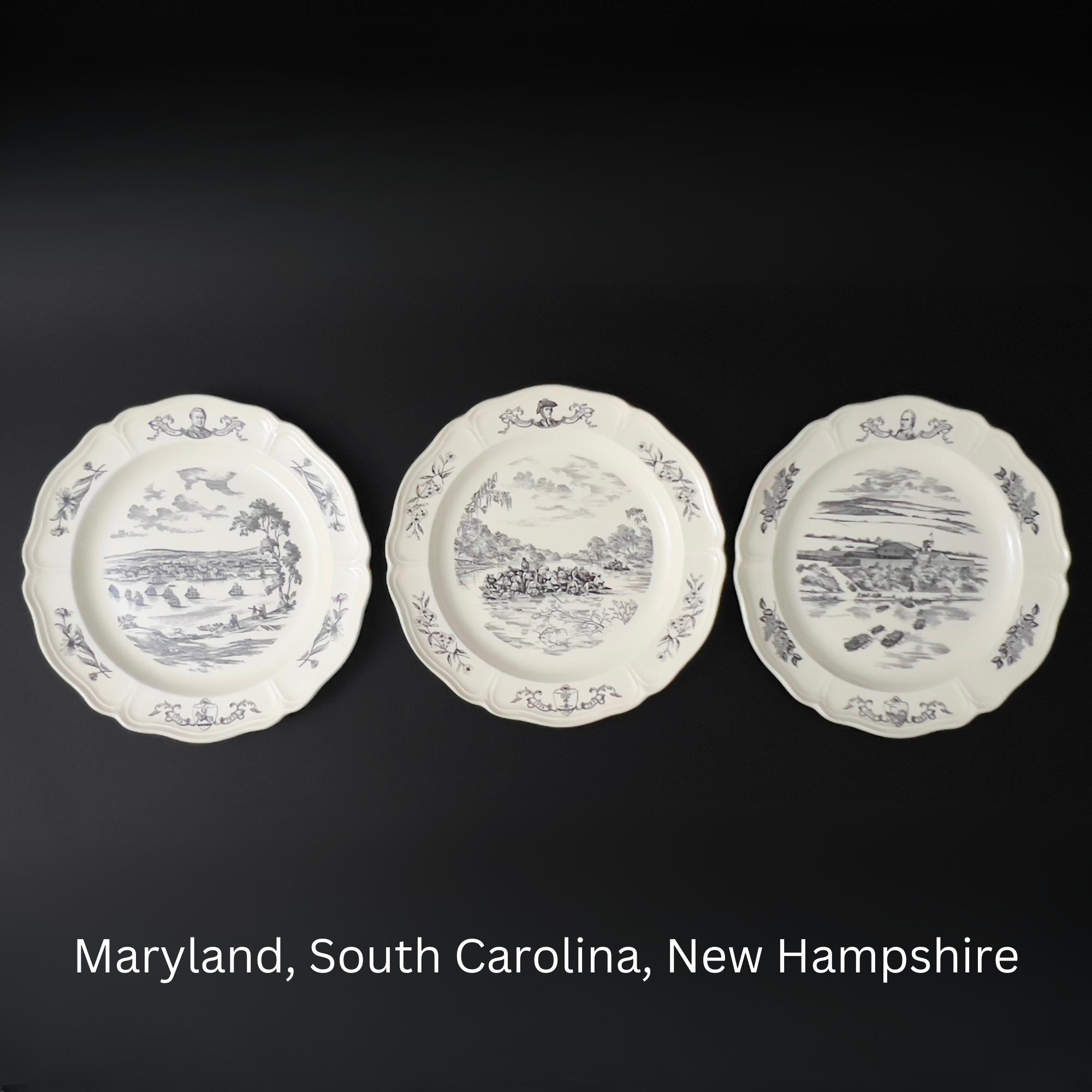 Wedgwood Bicentennial Plates: 1976 Black Transferware, Set of 13 - Image 7