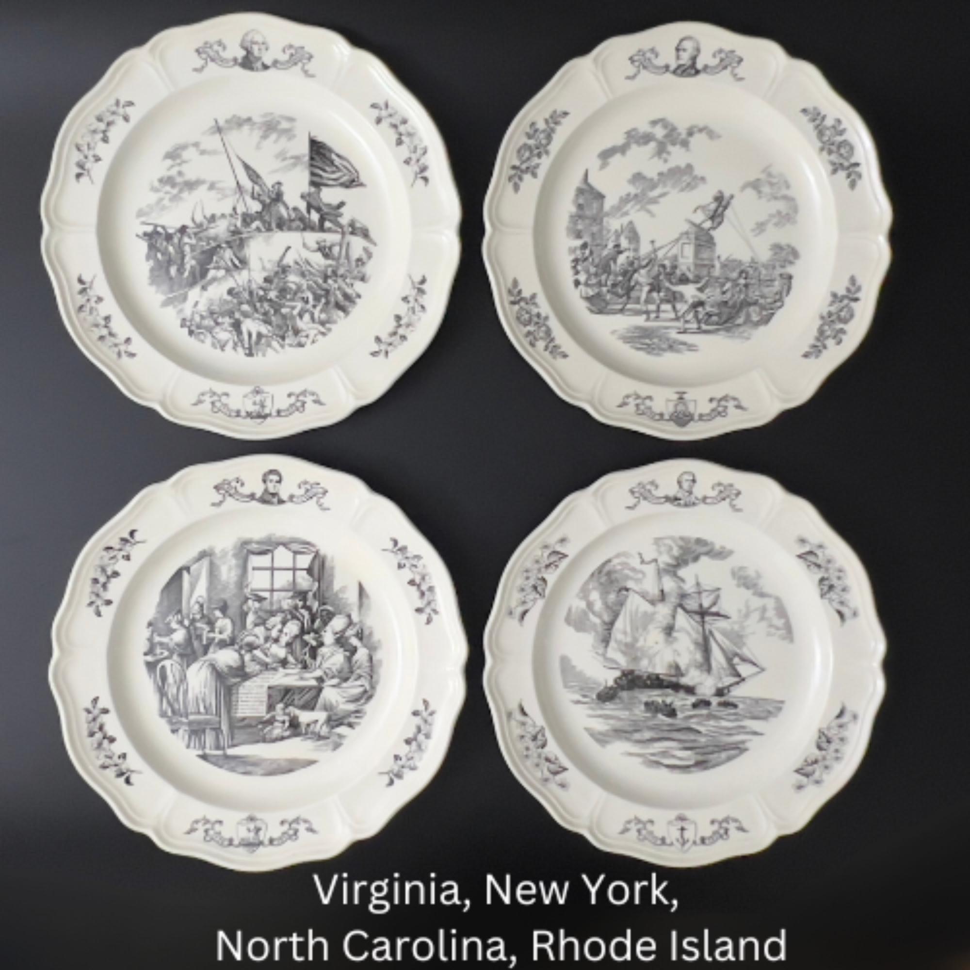 Wedgwood Bicentennial Plates: 1976 Black Transferware, Set of 13 - Image 9