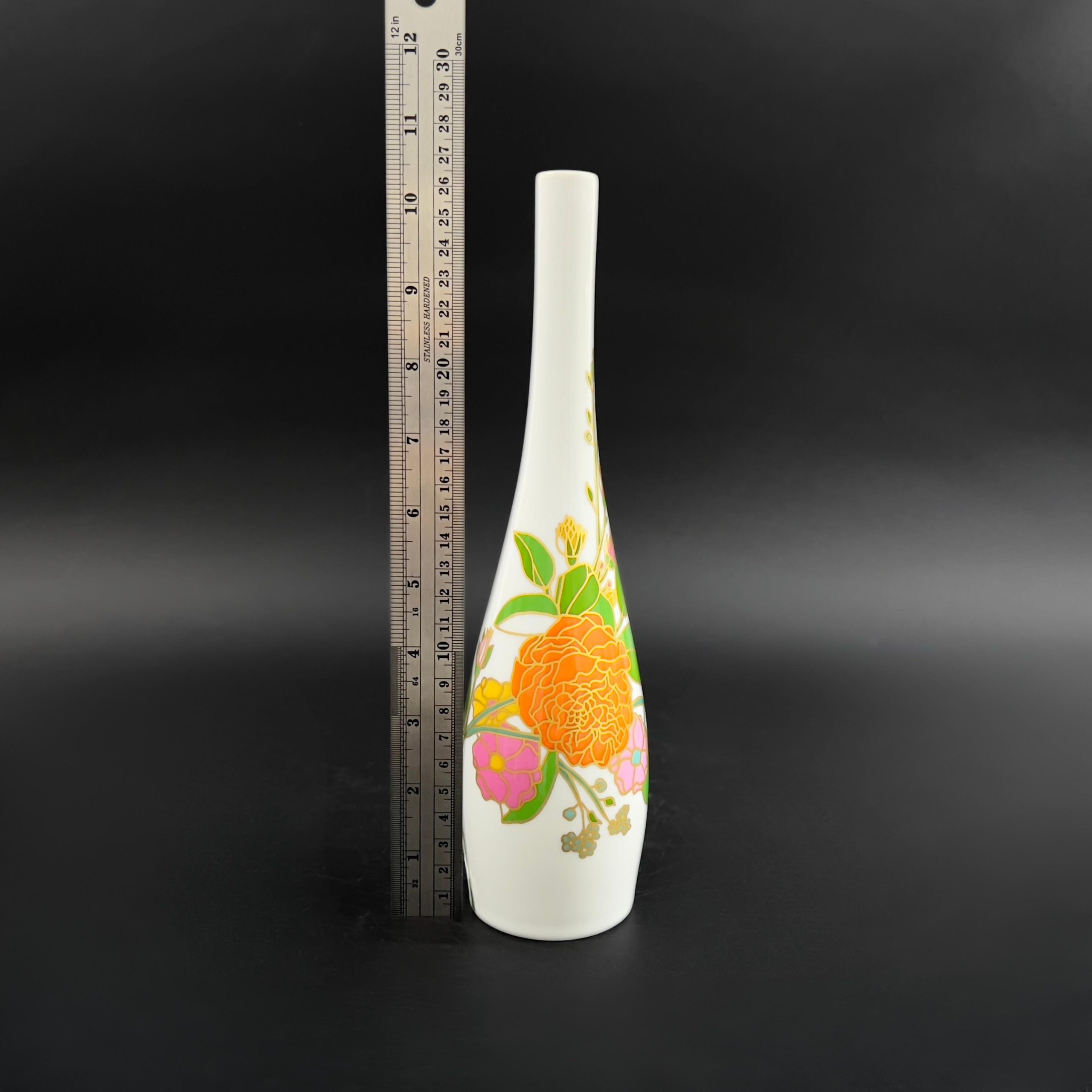 Vintage Rosenthal Studio-Line Vase: Mid-Century Modern Op-Art Floral by Wolf Bauer - Image 9