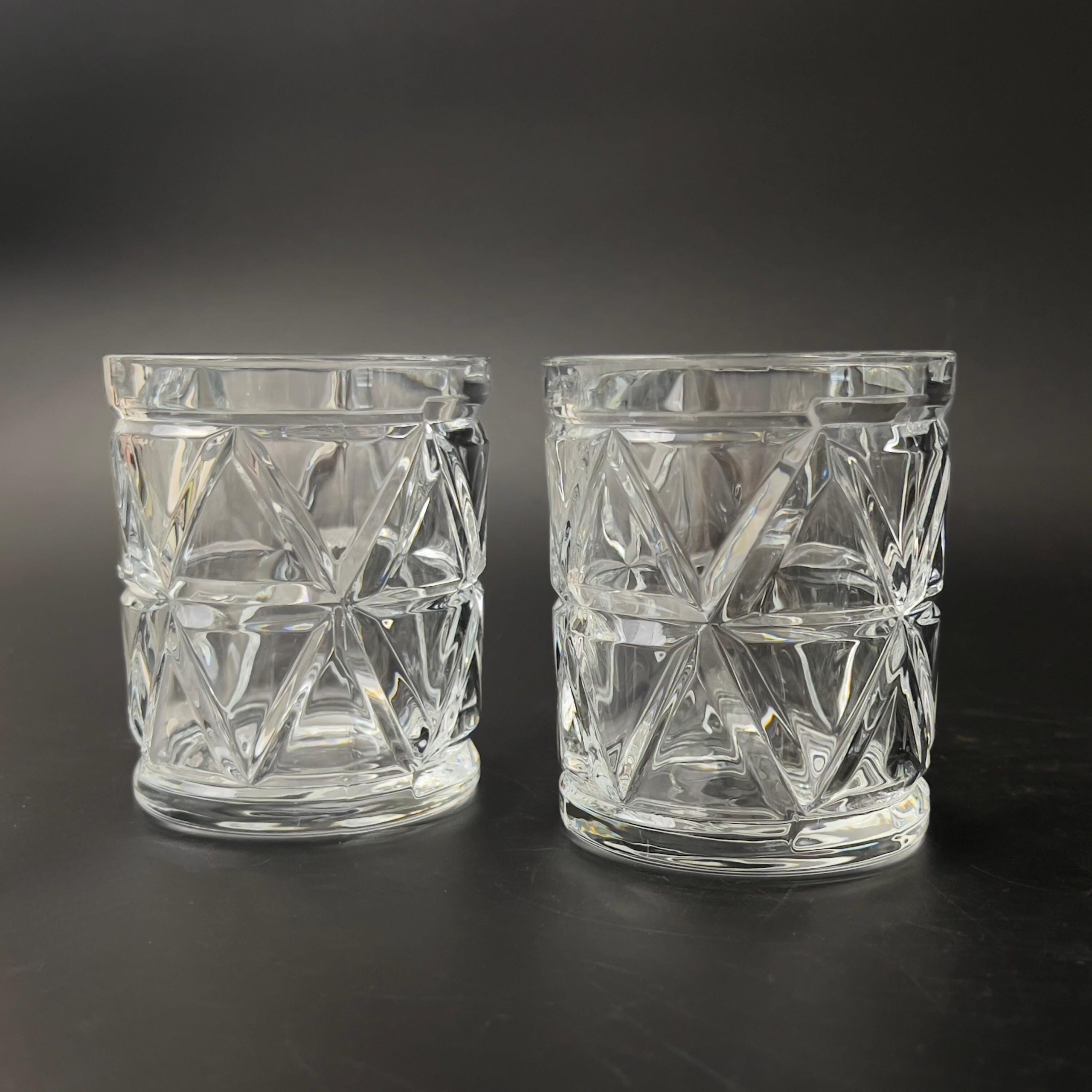 Vintage Crystal Whiskey Glasses Set: Cut Glass Double Old Fashioned (Set of 4) - Image 8