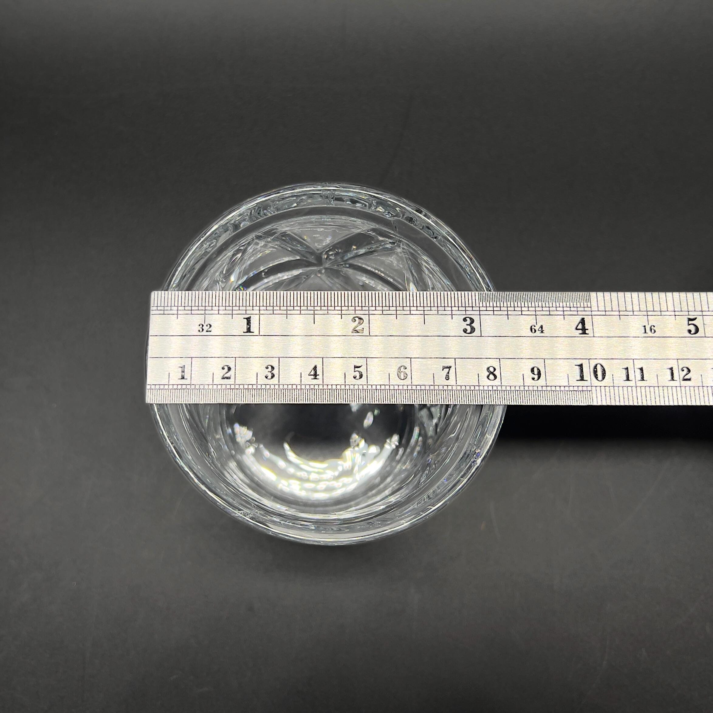 Vintage Crystal Whiskey Glasses Set: Cut Glass Double Old Fashioned (Set of 4) - Image 10