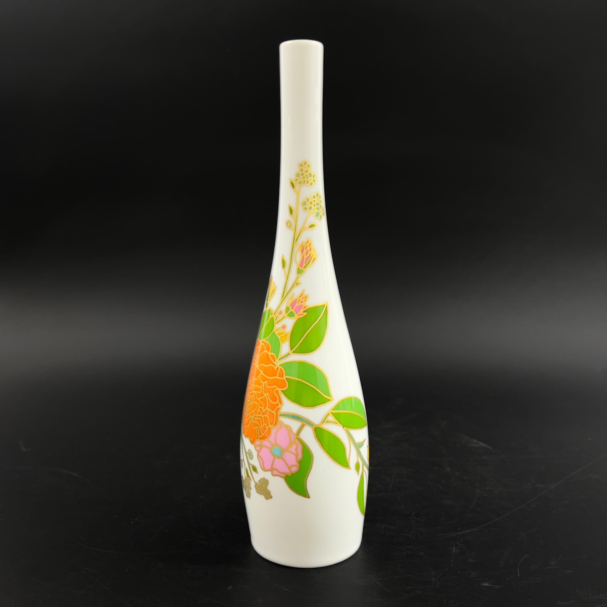 Vintage Rosenthal Studio-Line Vase: Mid-Century Modern Op-Art Floral by Wolf Bauer - Image 3
