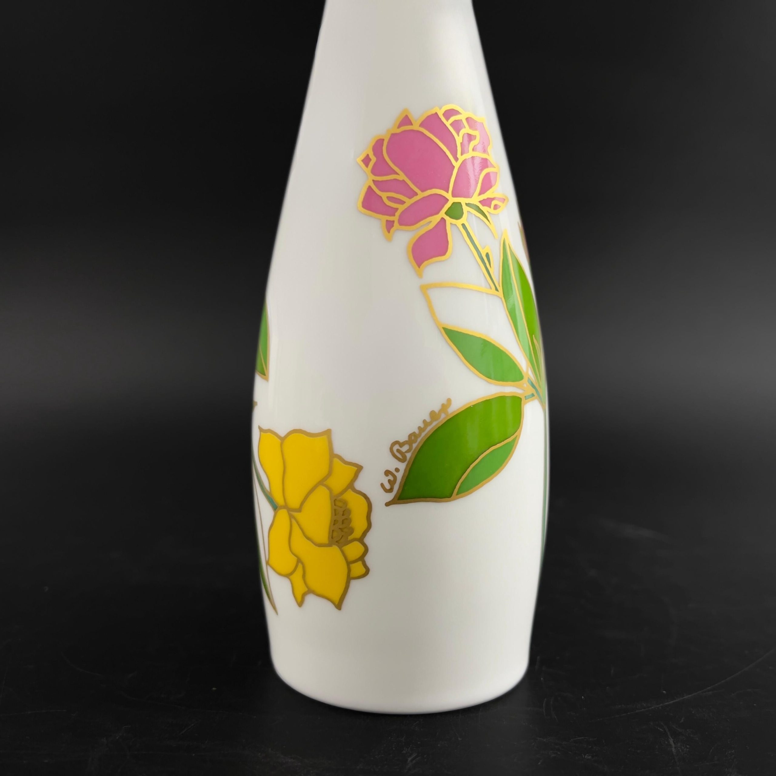Vintage Rosenthal Studio-Line Vase: Mid-Century Modern Op-Art Floral by Wolf Bauer - Image 7