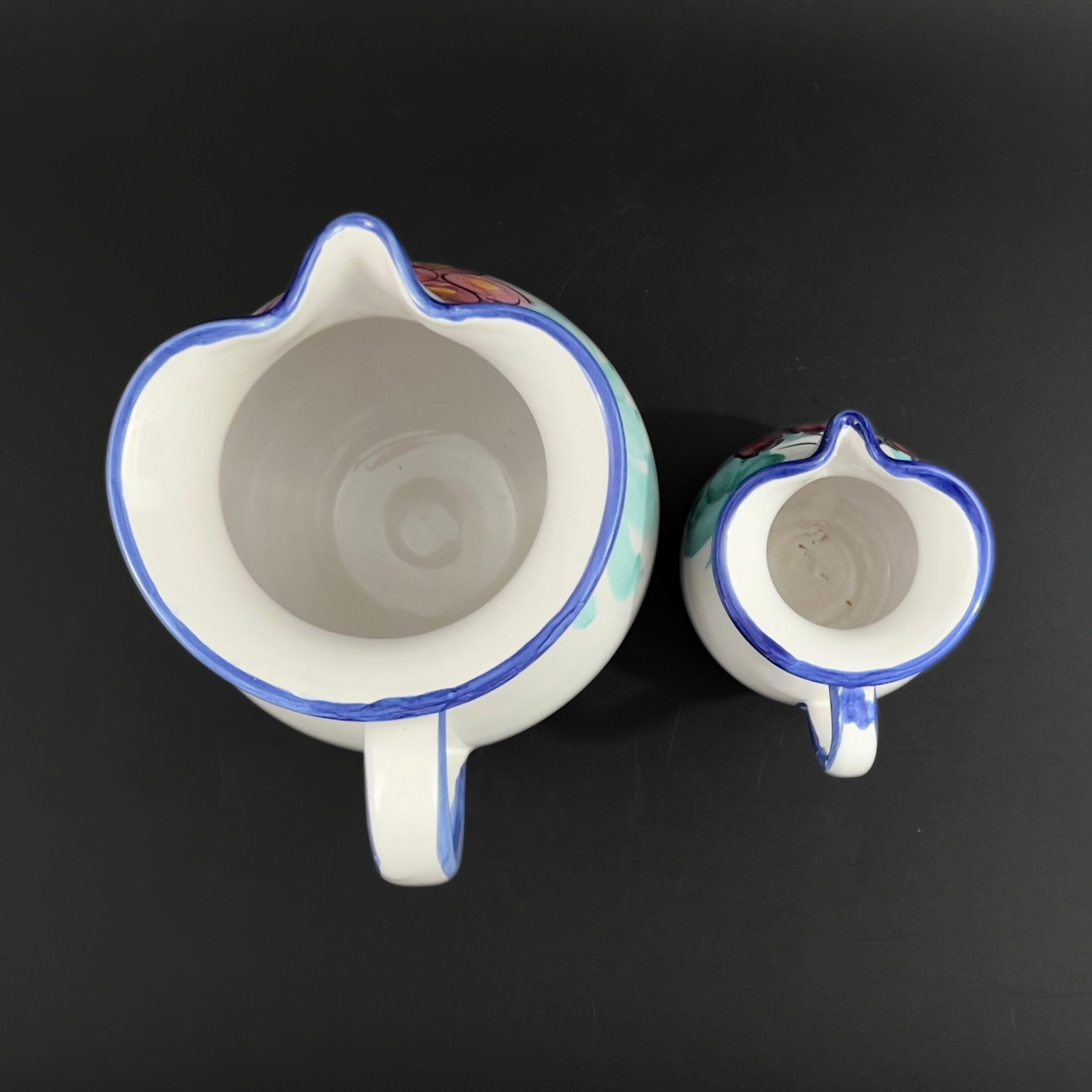 Vintage Vietri Italy Ceramic Pitcher Set: Hand-Painted Grape & Strawberry Buon Giorno - Image 10