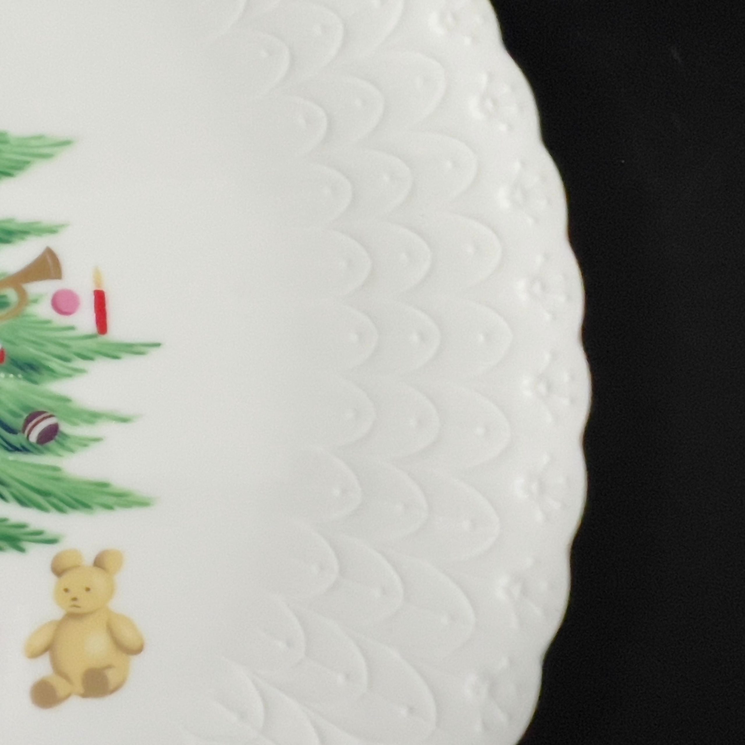 Vintage Mikasa Christmas Cake Plate & Server Set: Bone China Christmas Tree Design - Image 7