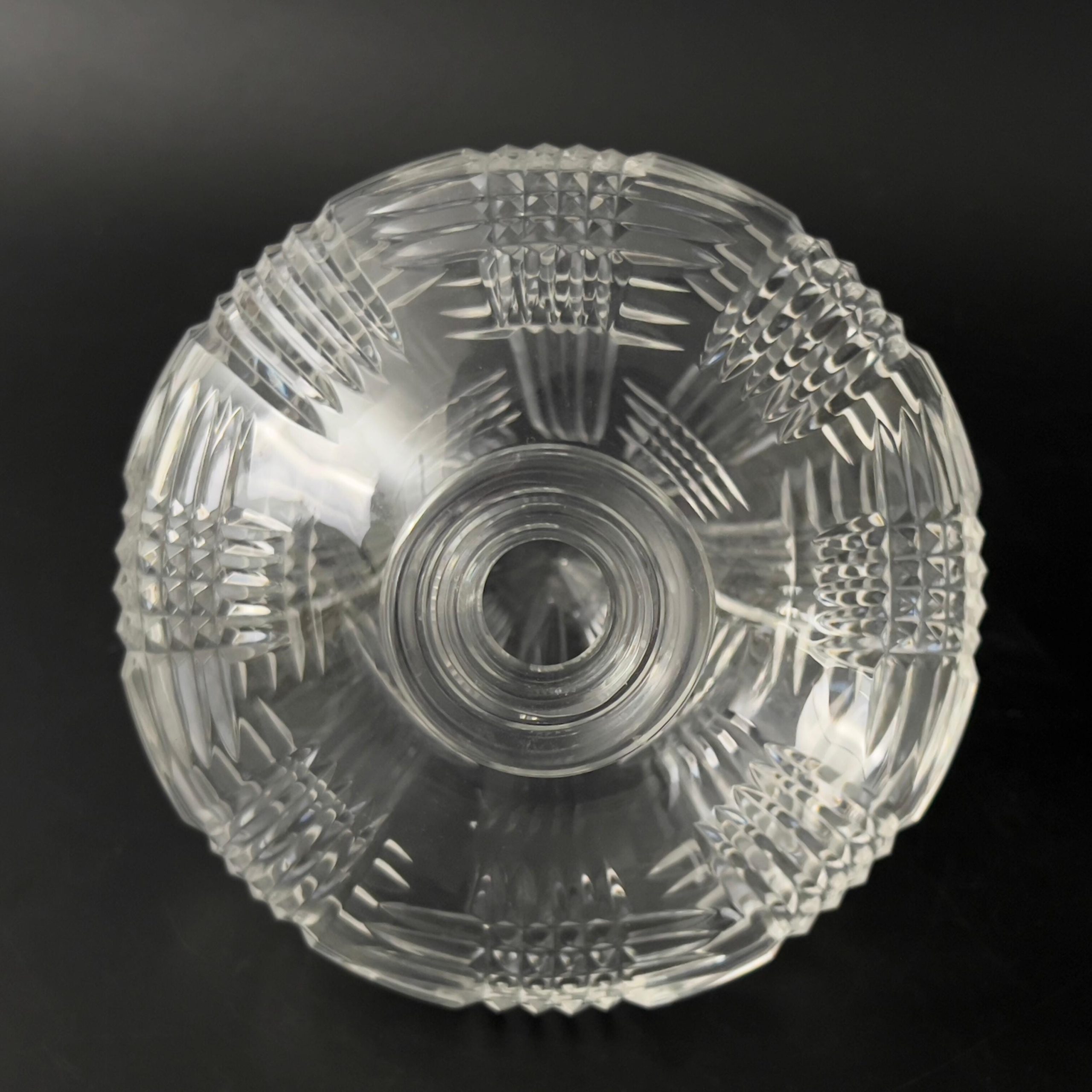 Vintage Lead Crystal Side Resting Decanter with Stopper - Bovary Astral - Image 6
