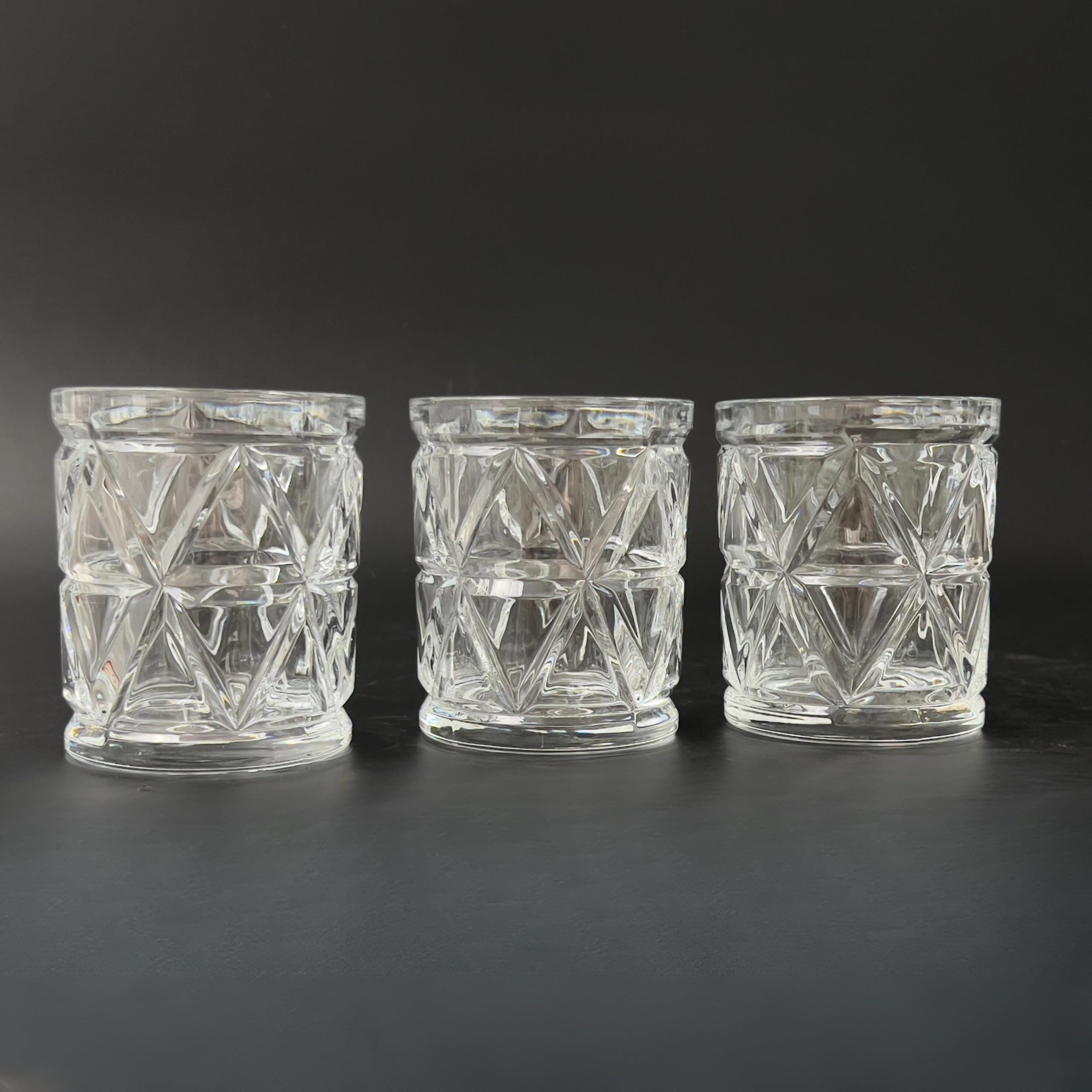 Vintage Crystal Whiskey Glasses Set: Cut Glass Double Old Fashioned (Set of 4) - Image 7