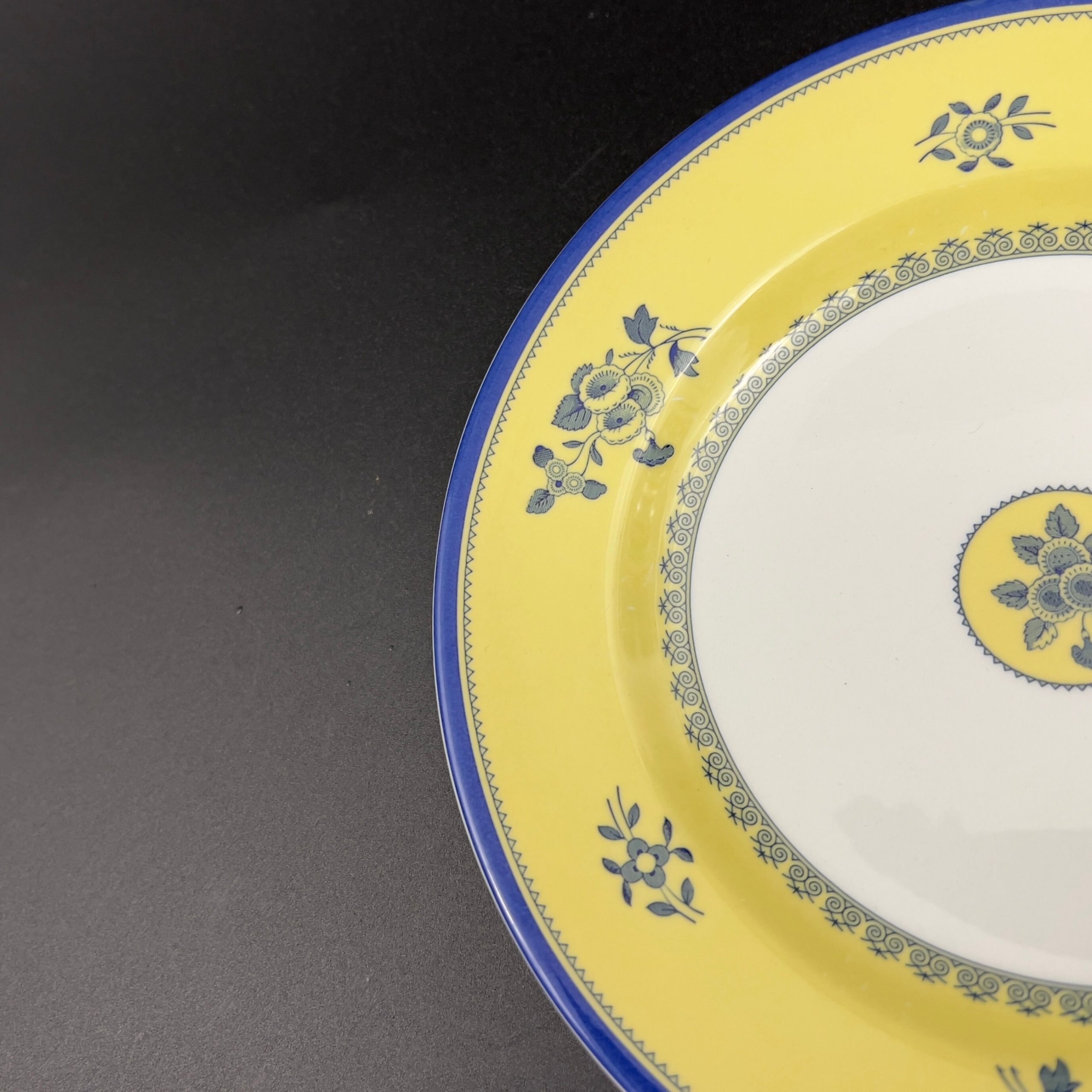 Spode Albany Salad Plate: Yellow and Blue Floral Pattern - Image 7