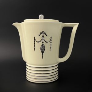 Vintage Art Deco Coffee Pot: Efcolite China Brew-Best, 1930s Decor