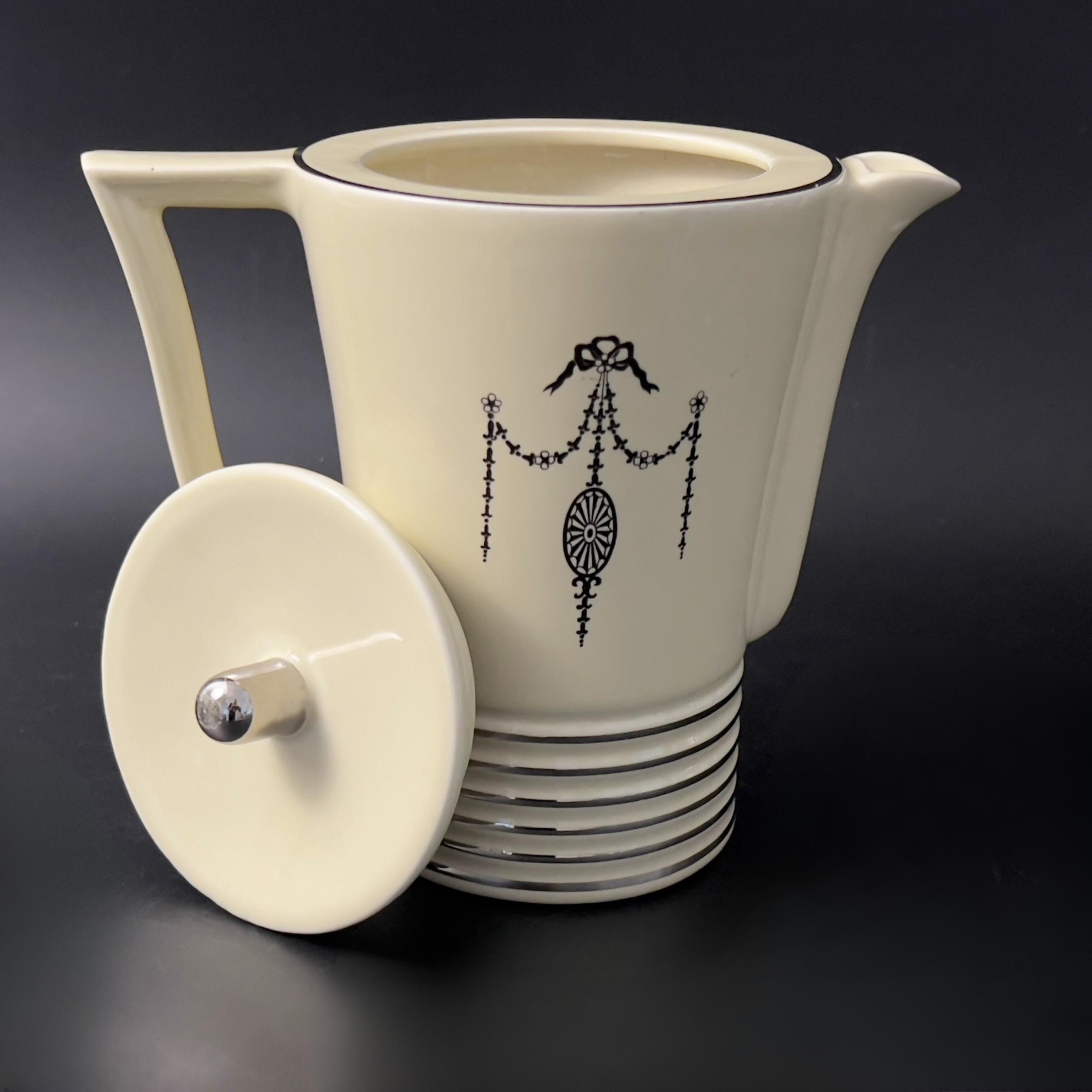 Vintage Art Deco Coffee Pot: Efcolite China Brew-Best, 1930s Decor - Image 6