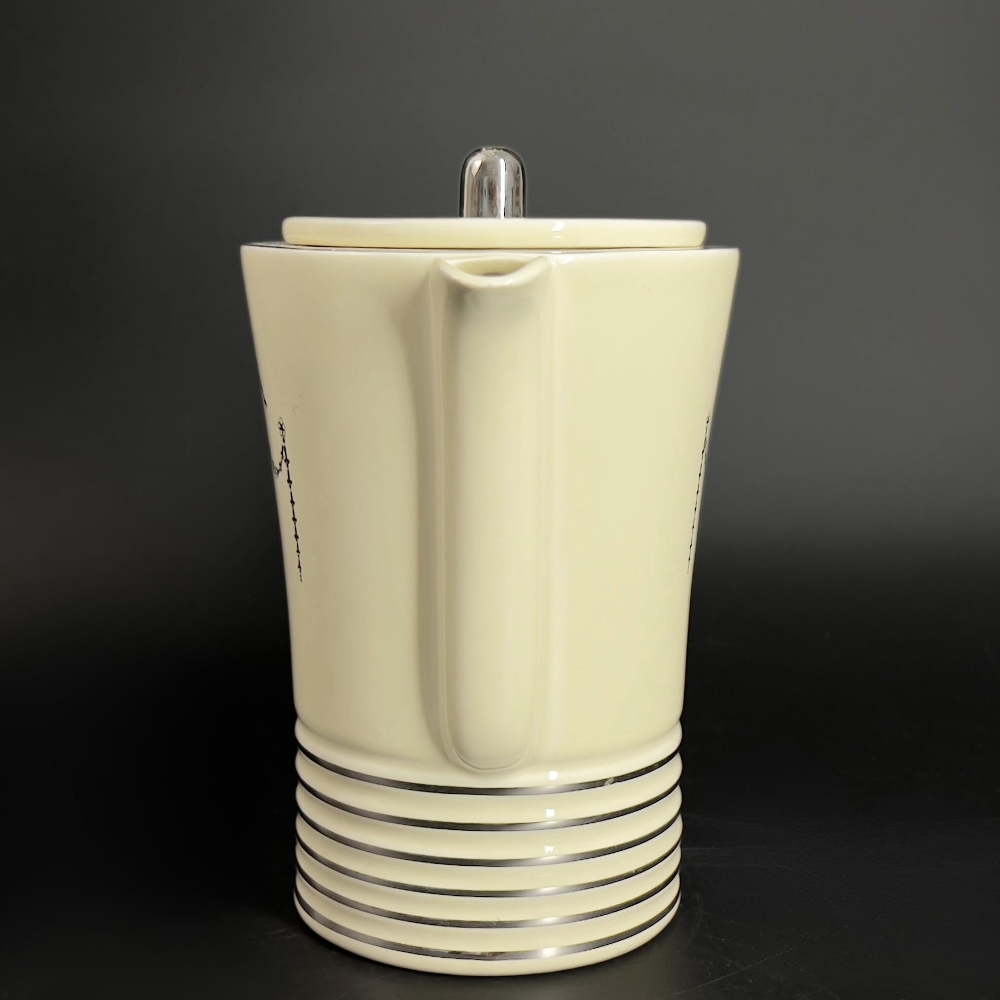 Vintage Art Deco Coffee Pot: Efcolite China Brew-Best, 1930s Decor - Image 5