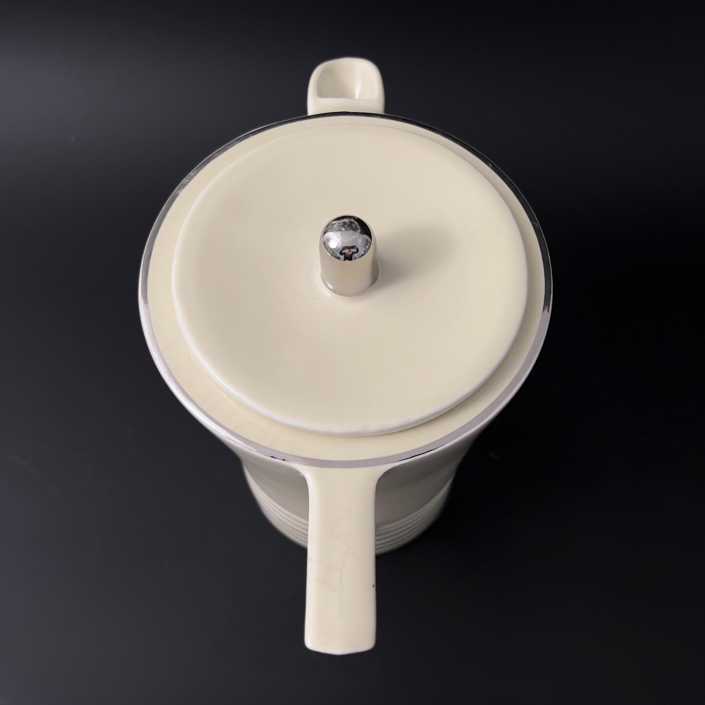 Vintage Art Deco Coffee Pot: Efcolite China Brew-Best, 1930s Decor - Image 7