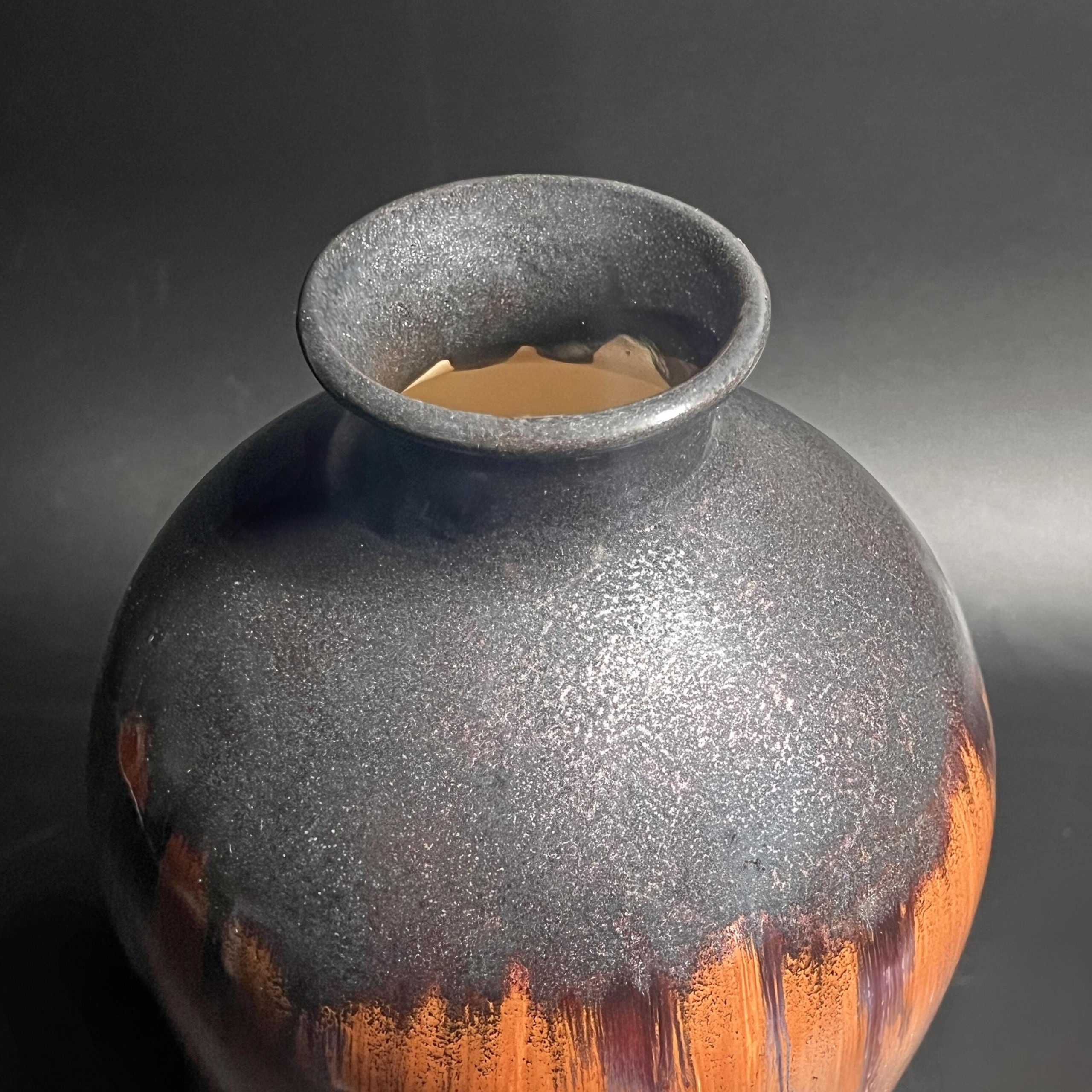 Vintage Studio Pottery Drip Glaze Vase: Mid-Century Modern Baluster Vase - Image 10