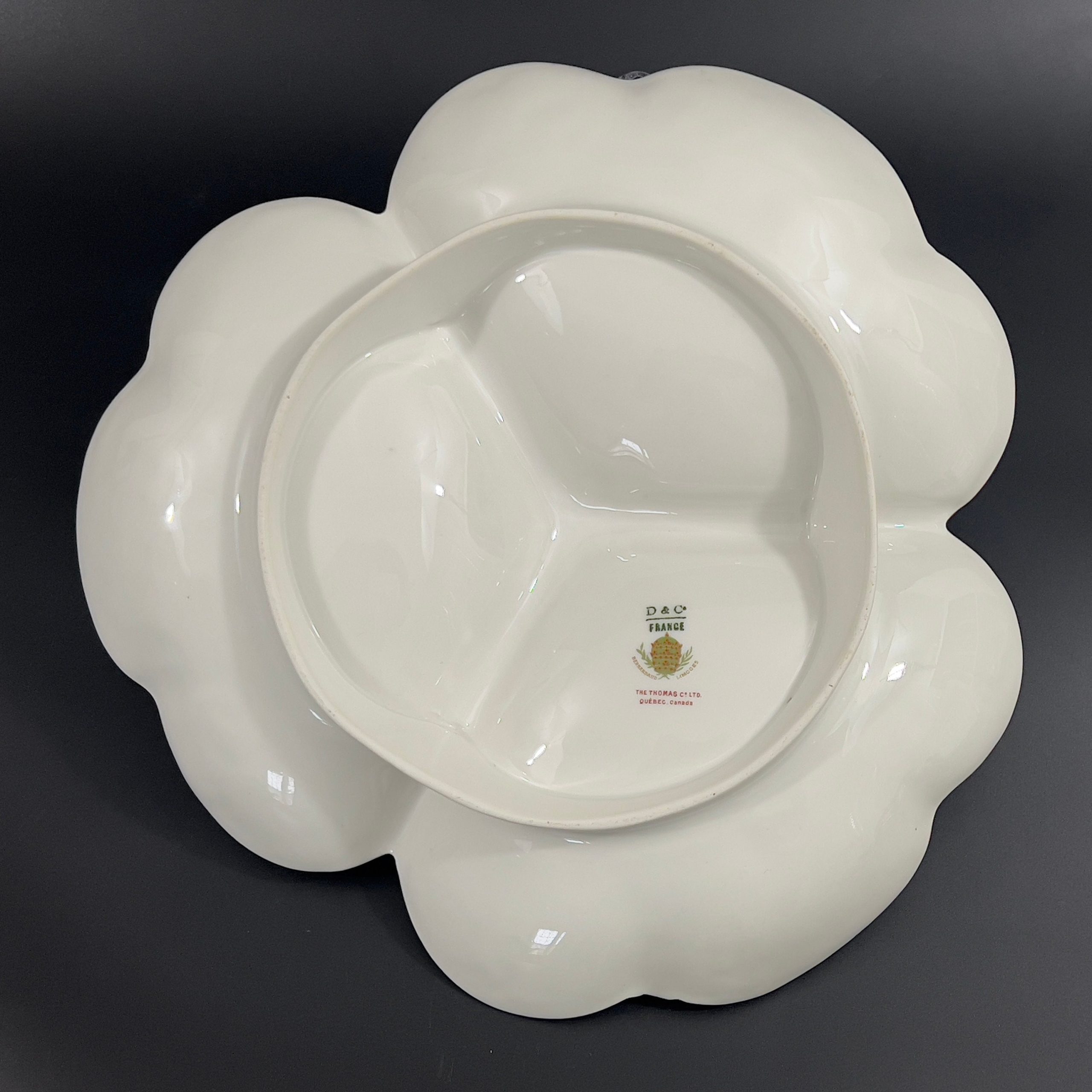 Antique Limoges Porcelain Serving Dish: Art Nouveau Gold Trim, D&C France - Image 9