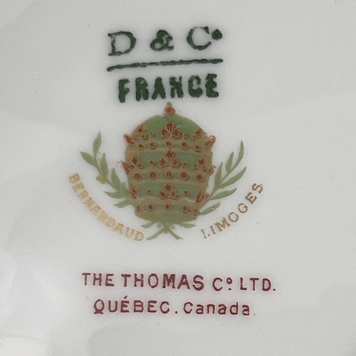 Antique Limoges Porcelain Serving Dish: Art Nouveau Gold Trim, D&C France - Image 10