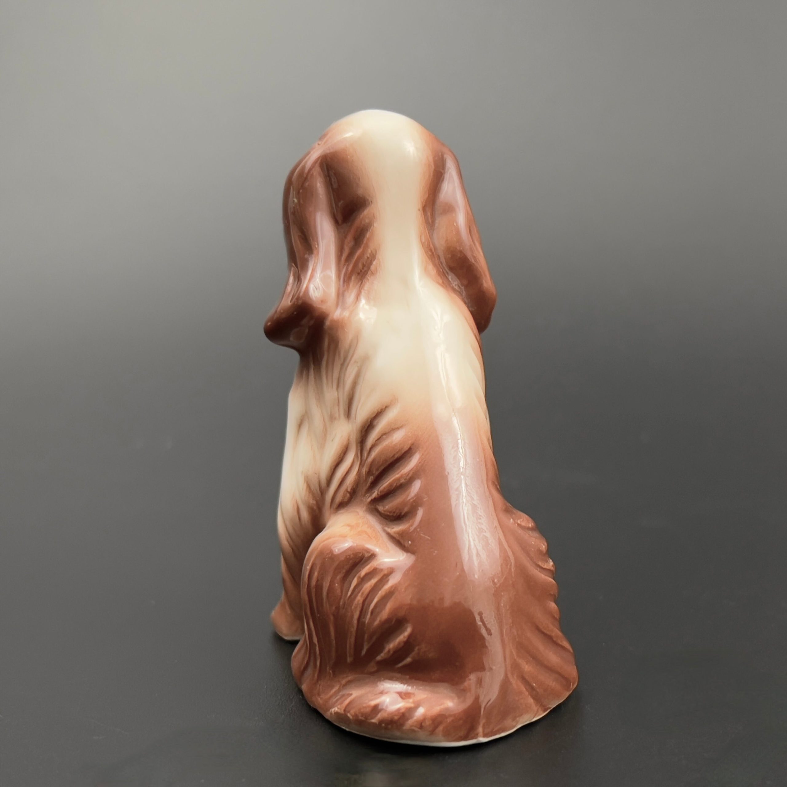 Vintage Porcelain English Cocker Spaniel Figurine: Brown & White - Image 7