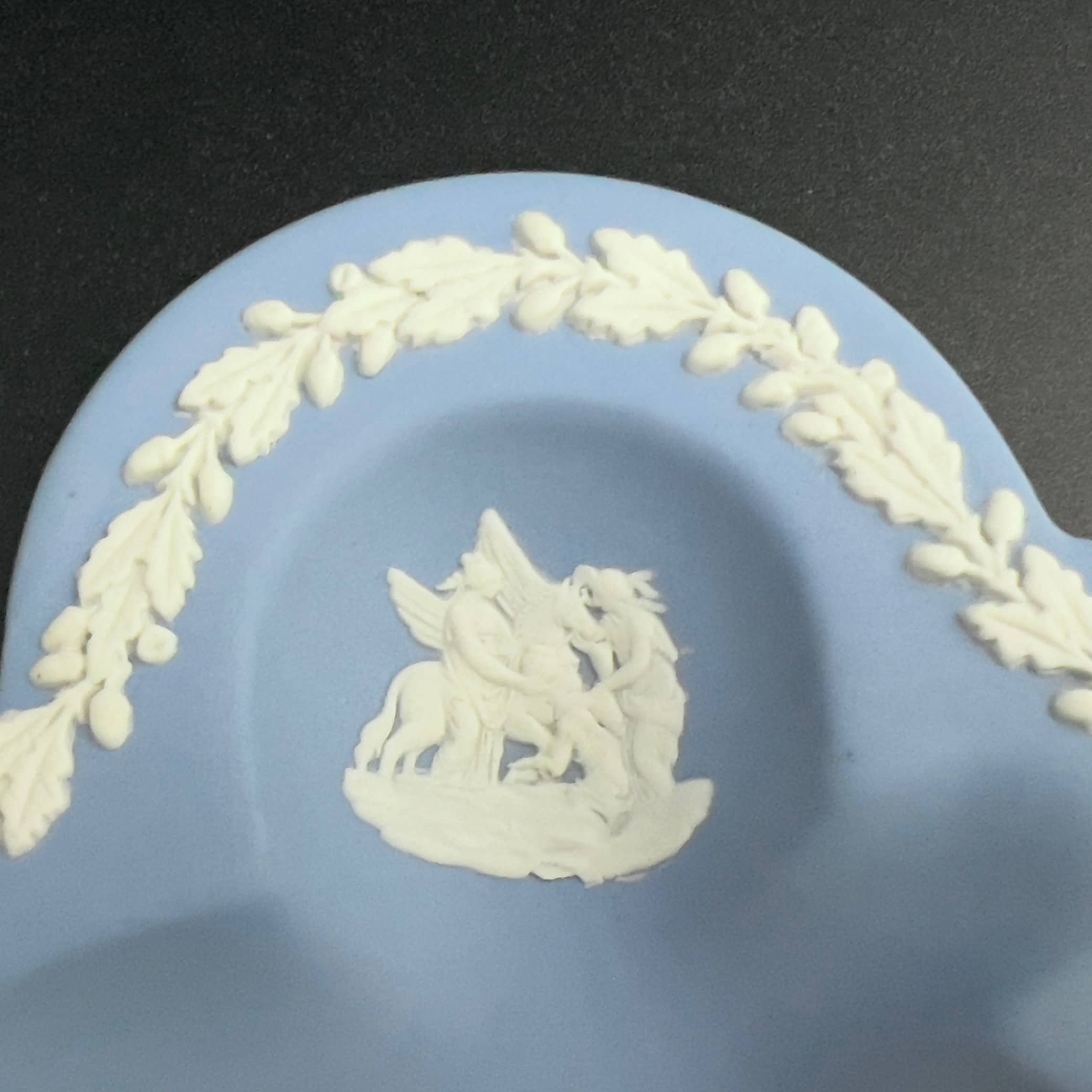 Vintage Wedgwood Jasperware Clover Trinket Dish: Blue Card Suit Collection - Image 7