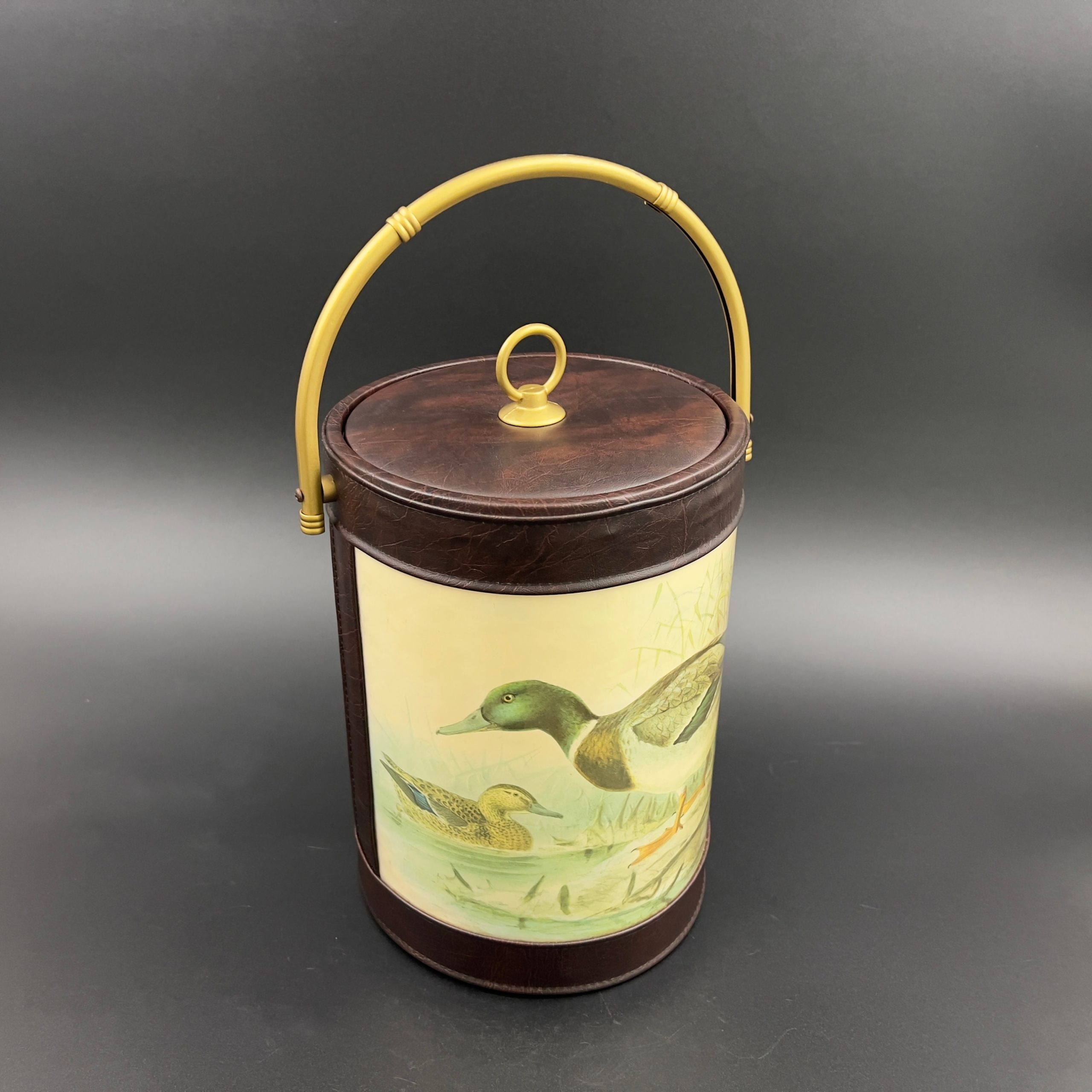 Vintage Mallard Duck Ice Bucket: 1960s Mid-Century Barware - Image 4