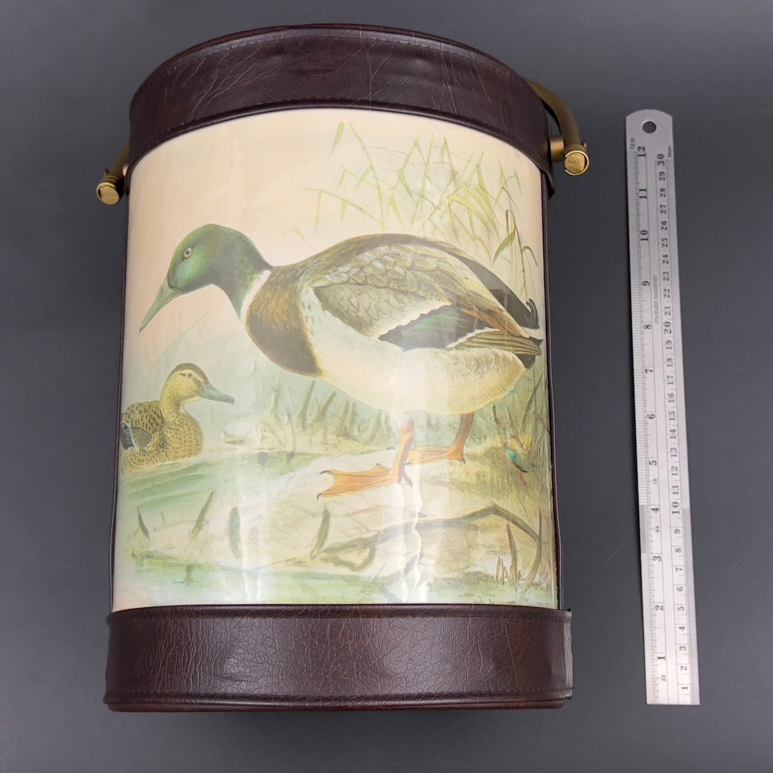 Vintage Mallard Duck Ice Bucket: 1960s Mid-Century Barware - Image 10