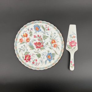 French Floral Porcelain Cake Plate & Server Set - Cooper Hewitt Design