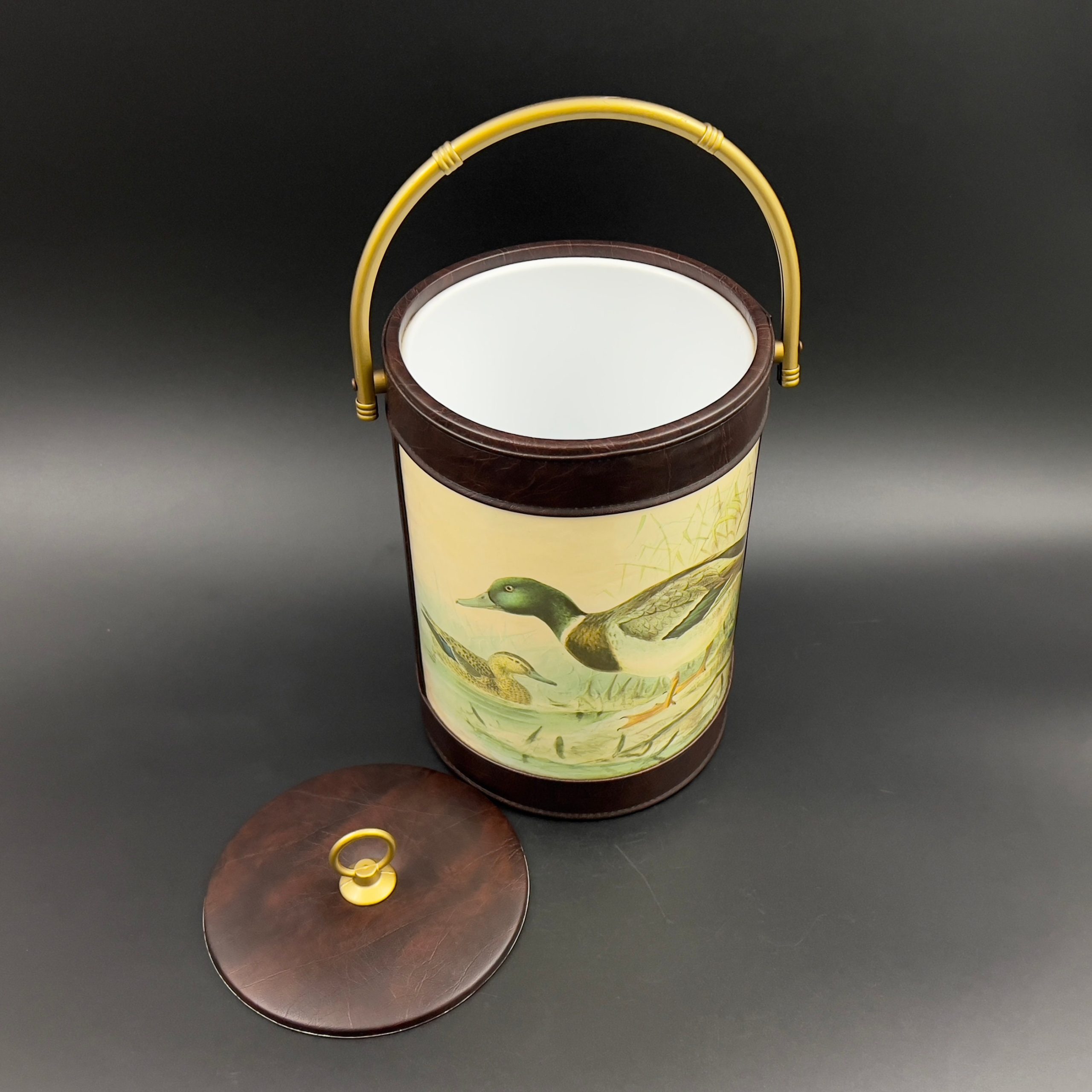 Vintage Mallard Duck Ice Bucket: 1960s Mid-Century Barware - Image 3