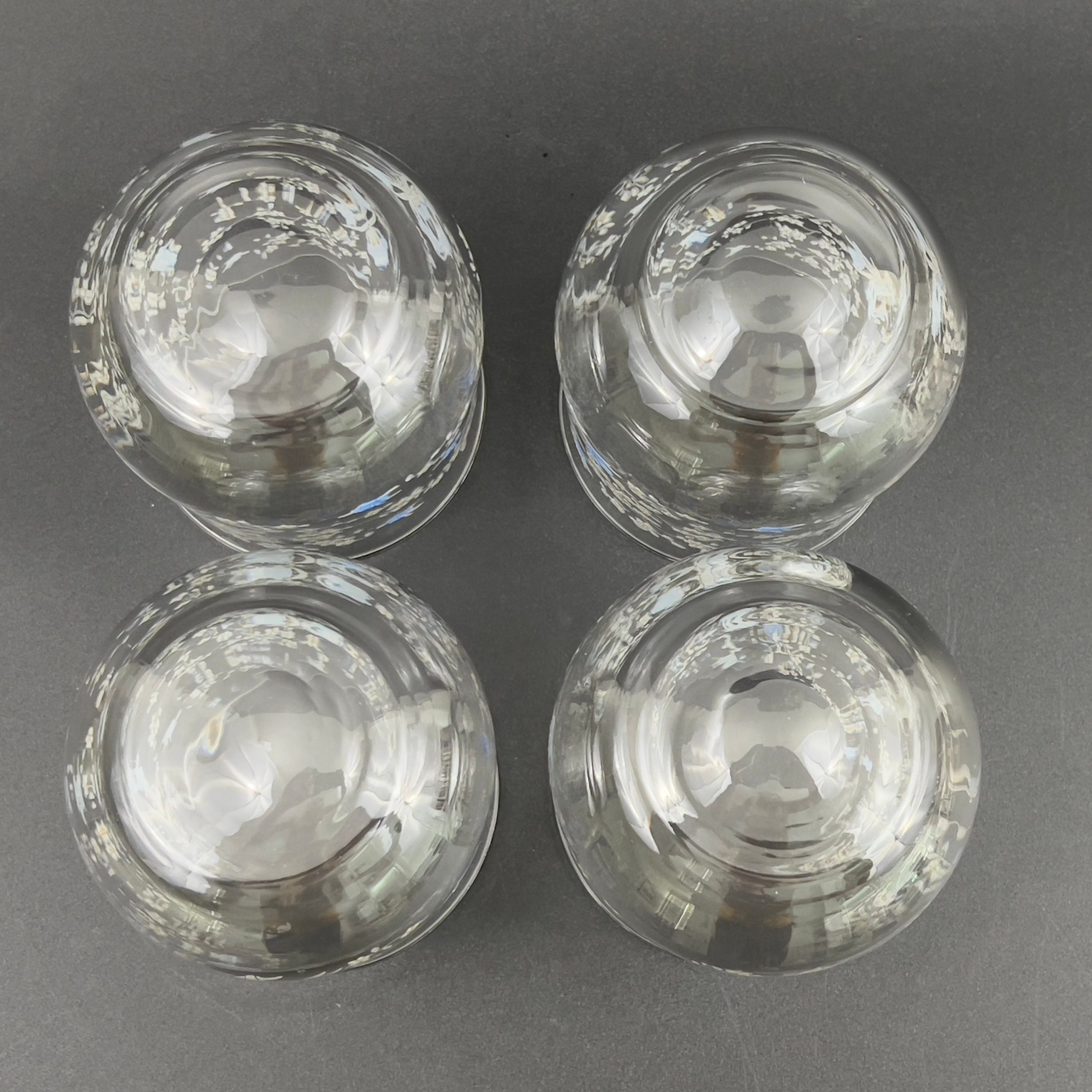 Vintage Arcopal France Old Fashioned Glasses: Blue Floral Romantique Pattern, Set of 4 - Image 9