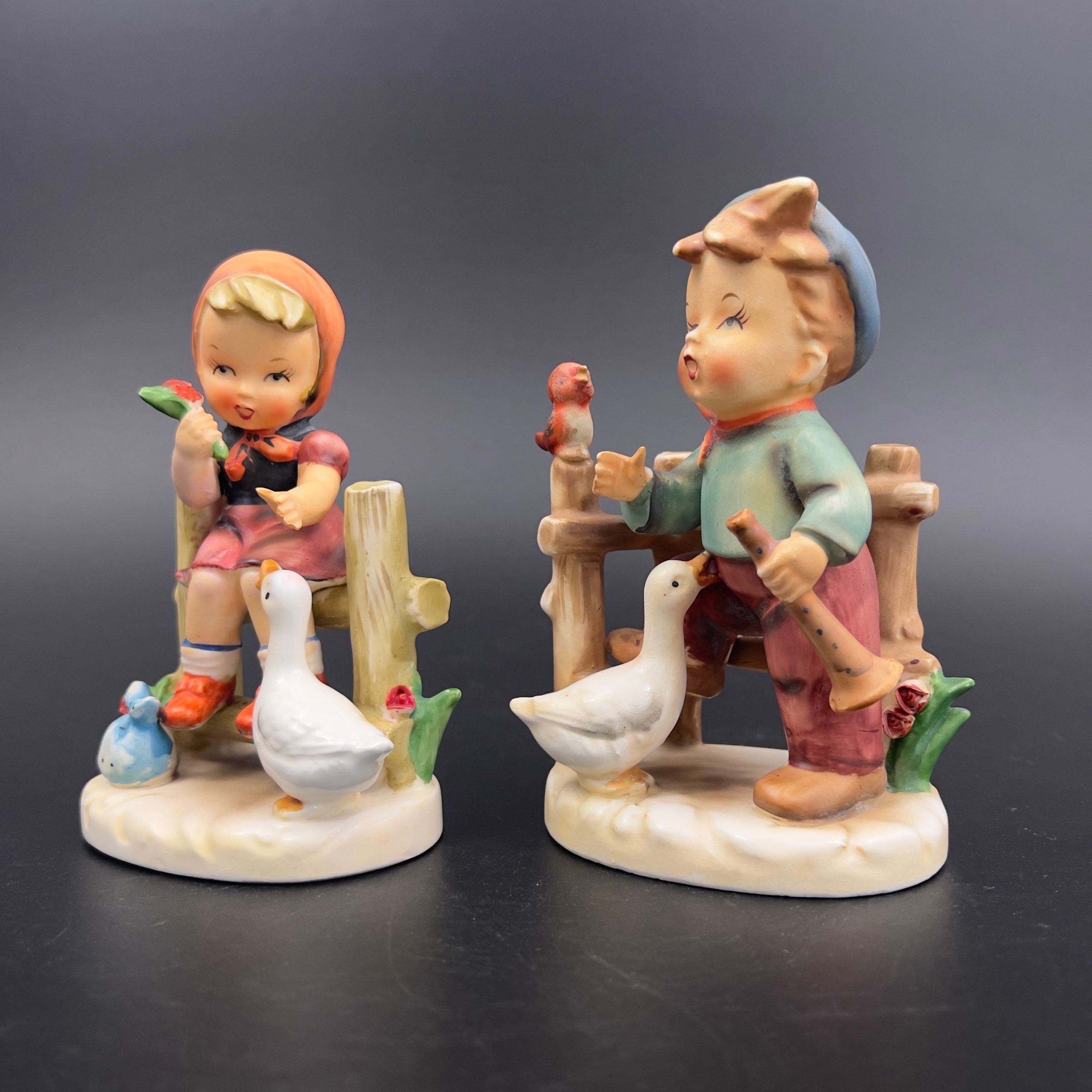 Midcentury Arnart Japan Figurines: Erich Stauffer Boy and Girl Set - Image 7