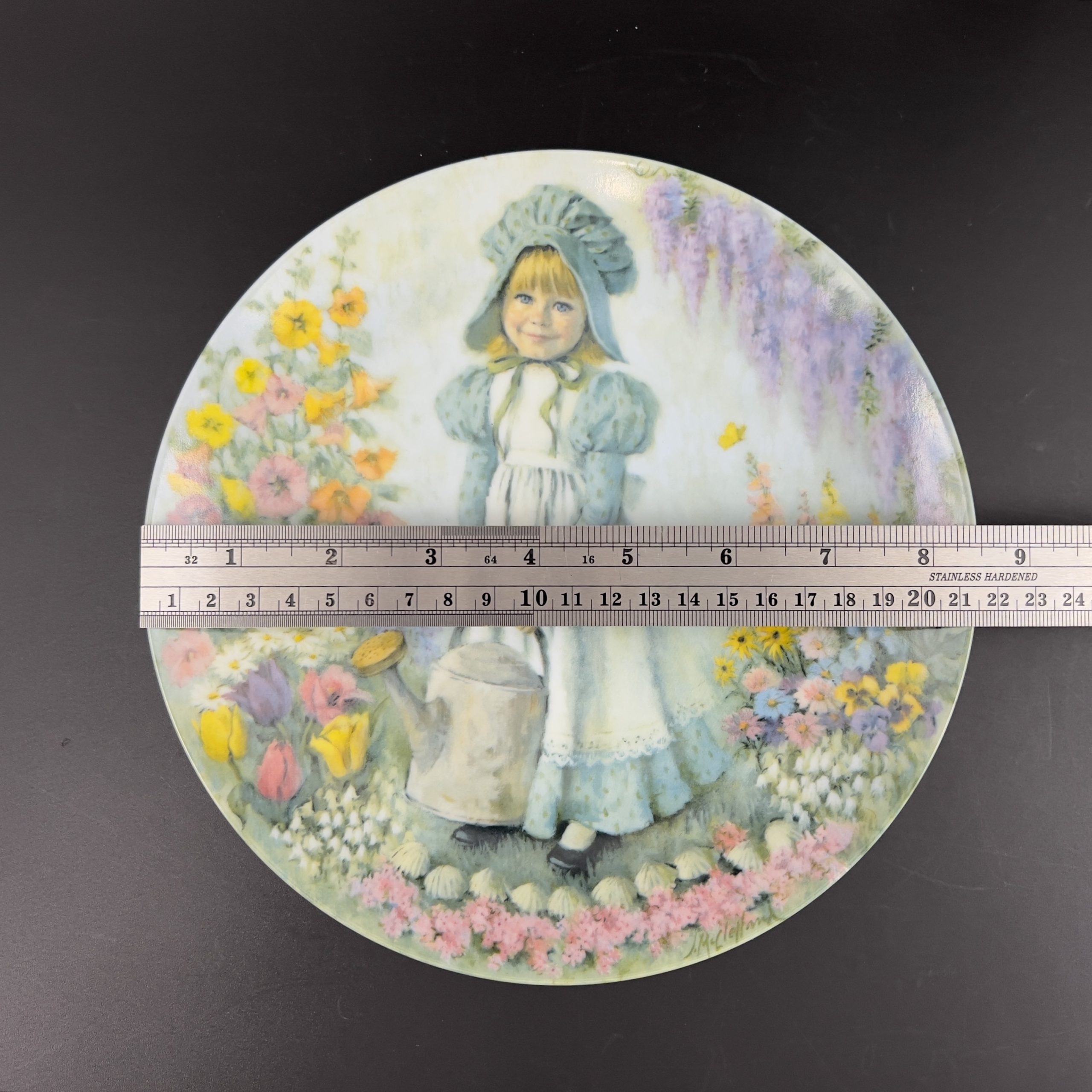 Vintage "Mary Mary" Collector Plate: 1979 Mother Goose Series, Signed - Image 9