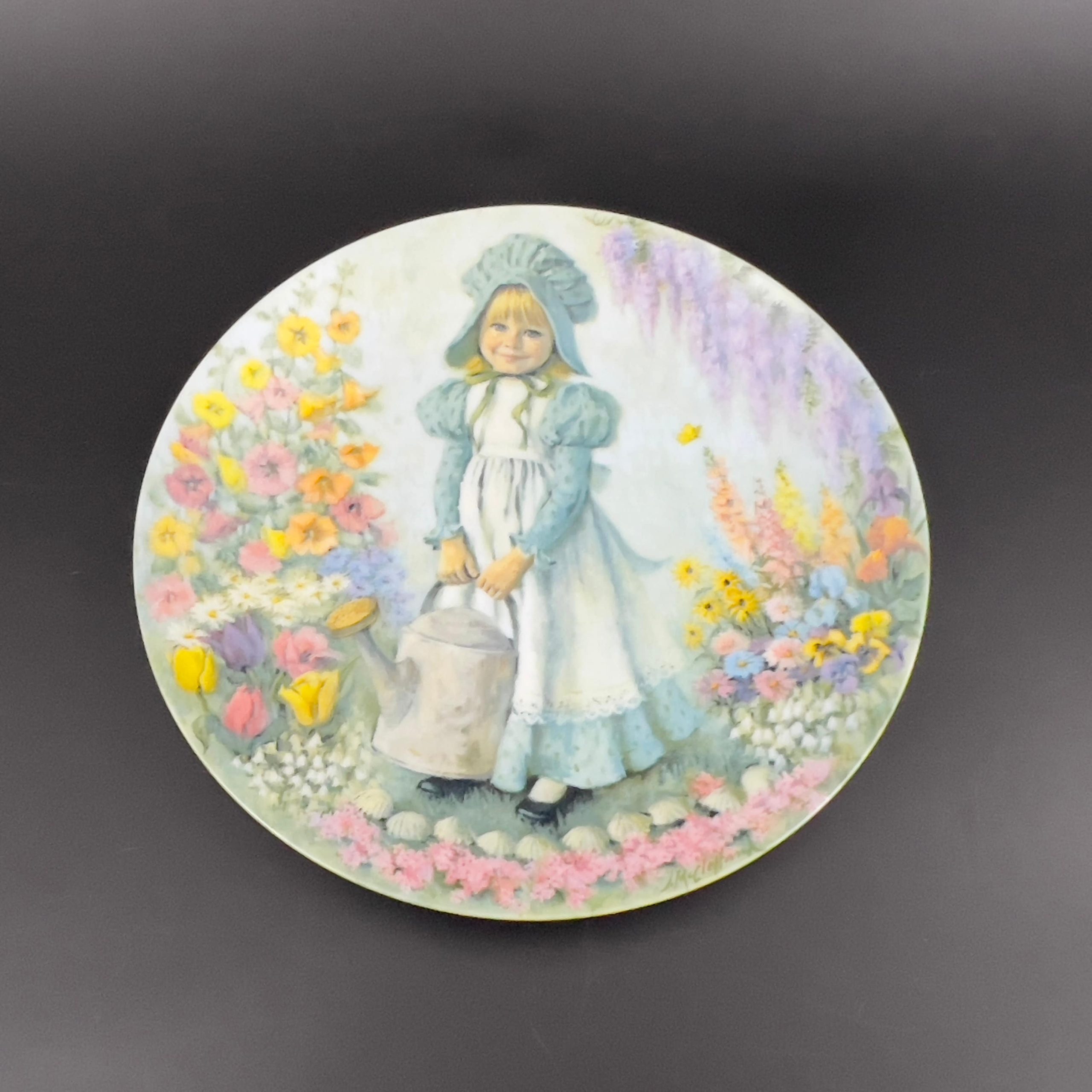 Vintage "Mary Mary" Collector Plate: 1979 Mother Goose Series, Signed - Image 6