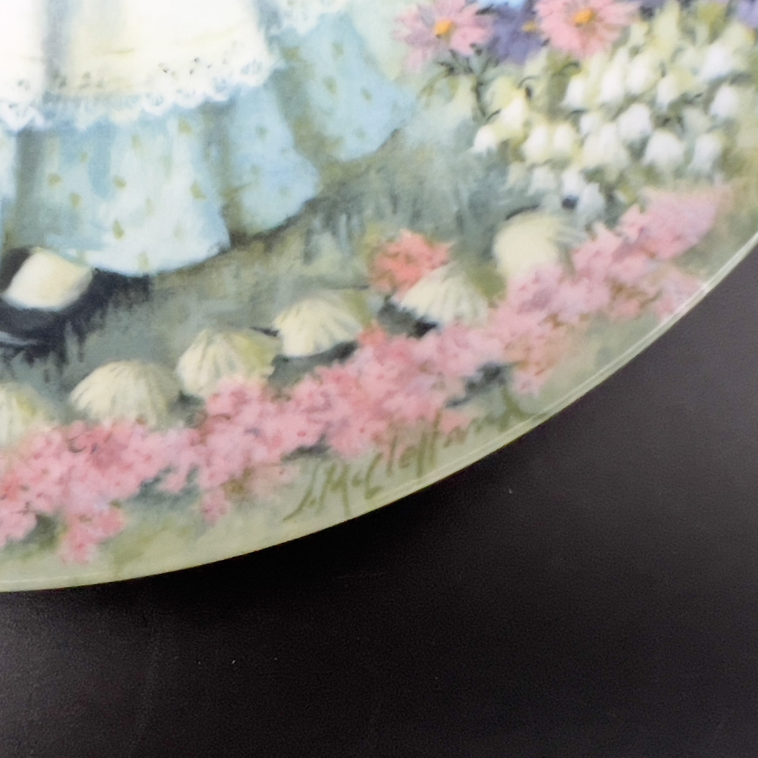 Vintage "Mary Mary" Collector Plate: 1979 Mother Goose Series, Signed - Image 5