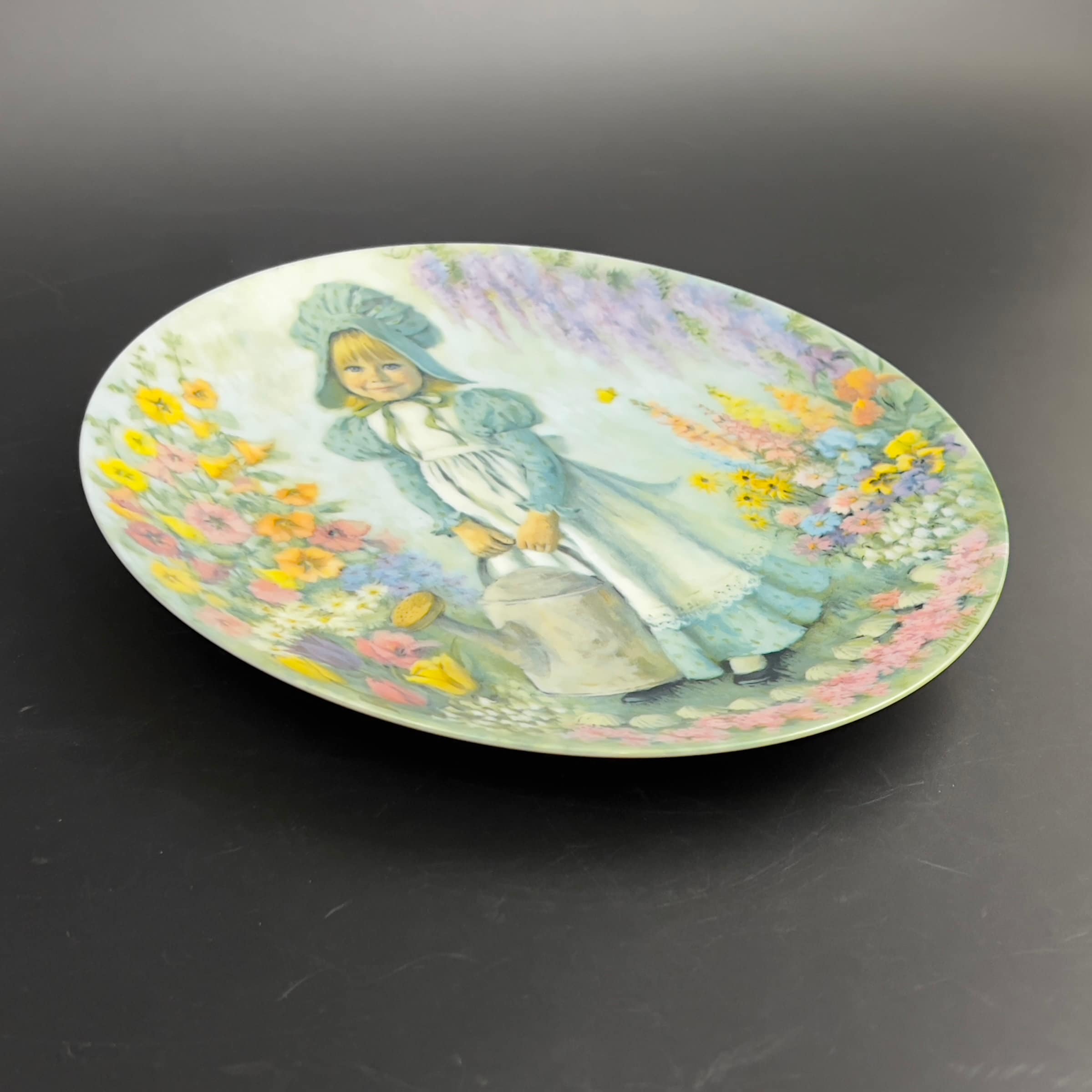 Vintage "Mary Mary" Collector Plate: 1979 Mother Goose Series, Signed - Image 11