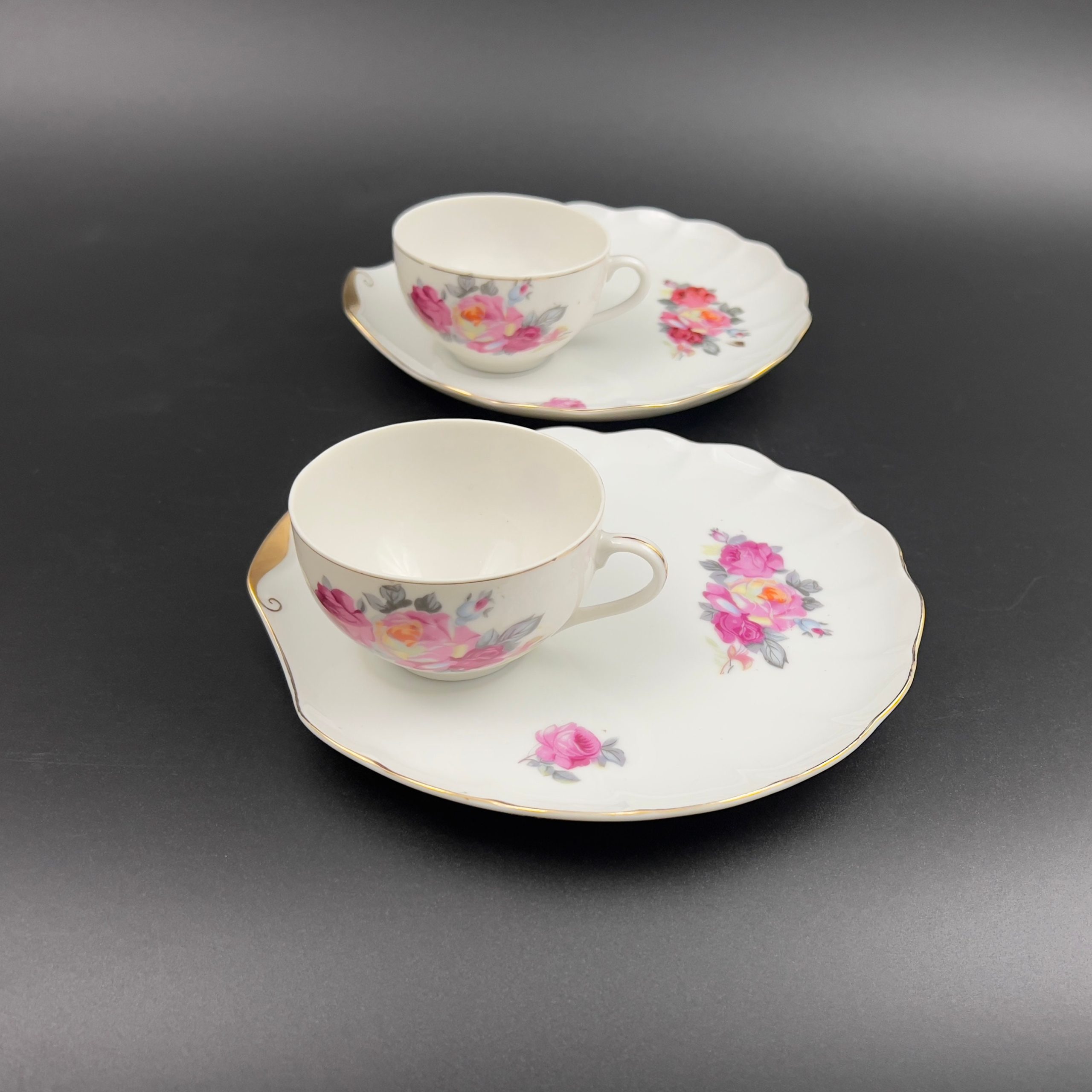 Vintage Nasco Del Coronado Tea Set: Pink Roses, Gold Trim, Made in Japan - Image 4