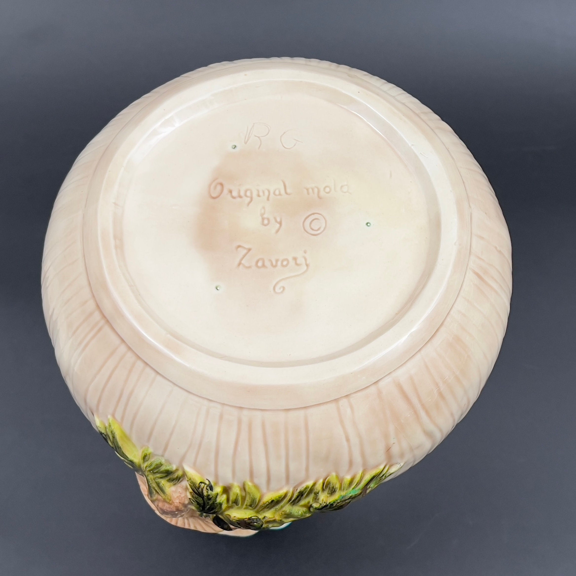 Vintage 1970s Ceramic Mushroom Cookie Jar with Lid - Image 11