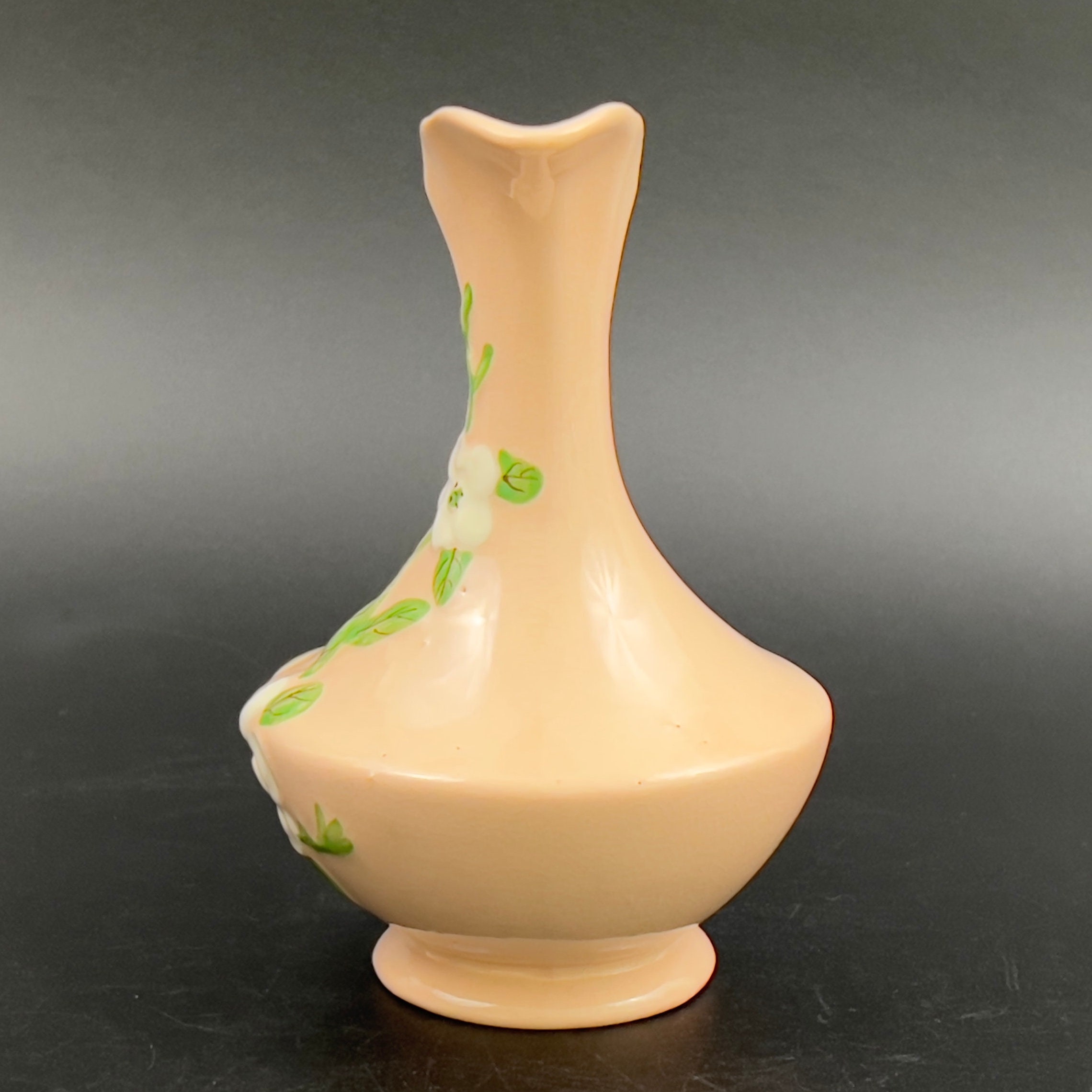 Vintage Hull Pottery Rosella Pitcher: Pink Floral Ewer, 1940s - Image 5