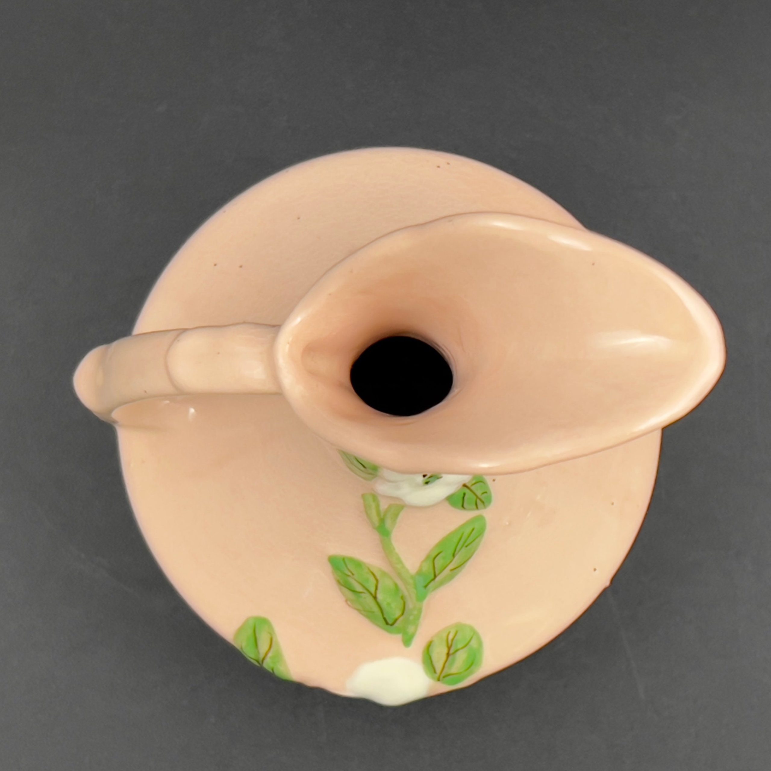 Vintage Hull Pottery Rosella Pitcher: Pink Floral Ewer, 1940s - Image 7
