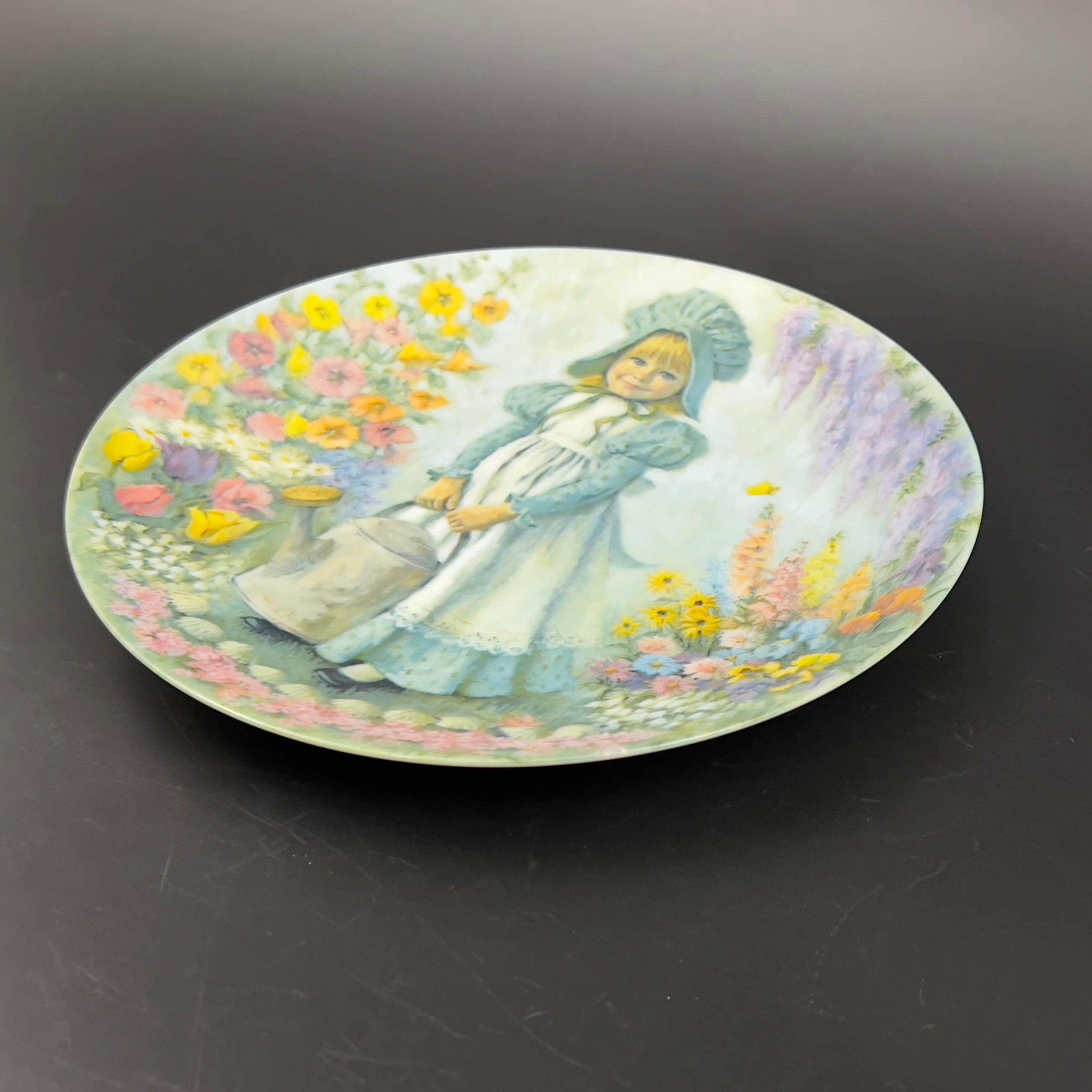 Vintage "Mary Mary" Collector Plate: 1979 Mother Goose Series, Signed - Image 8