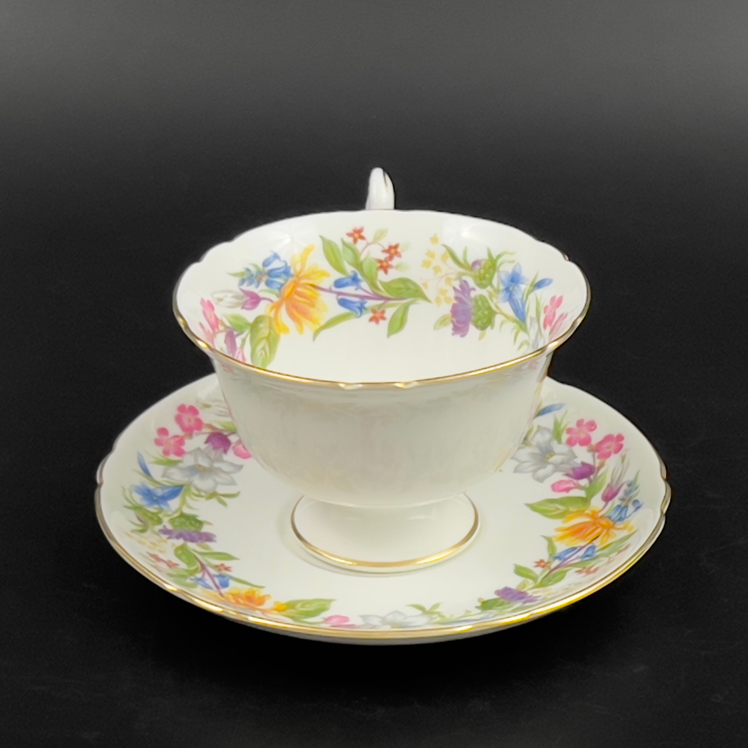Vintage Shelley Teacup and Saucer: English Bone China Spring Bouquet - Image 6