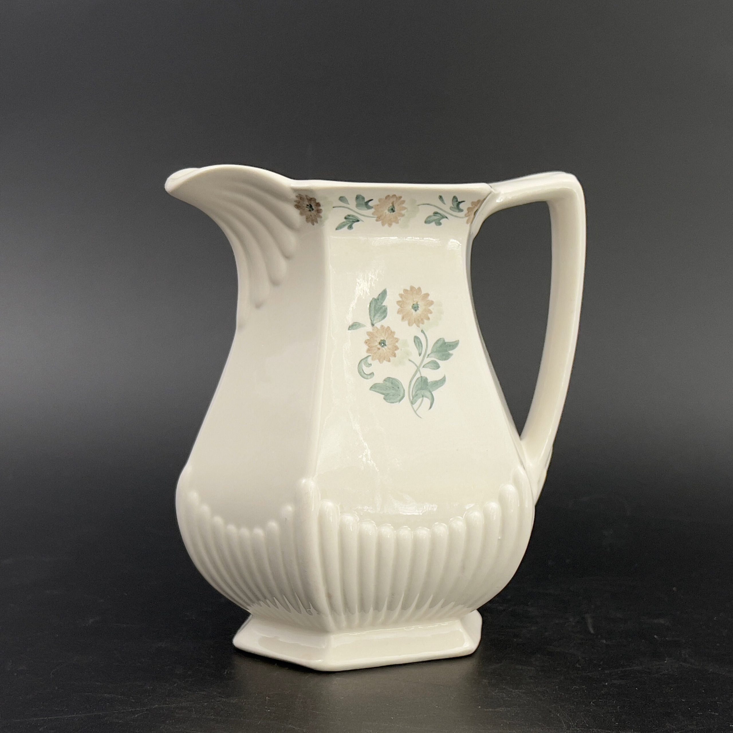 Vintage Adams Brendon Pitcher: Mid-Century English Daisy Vase