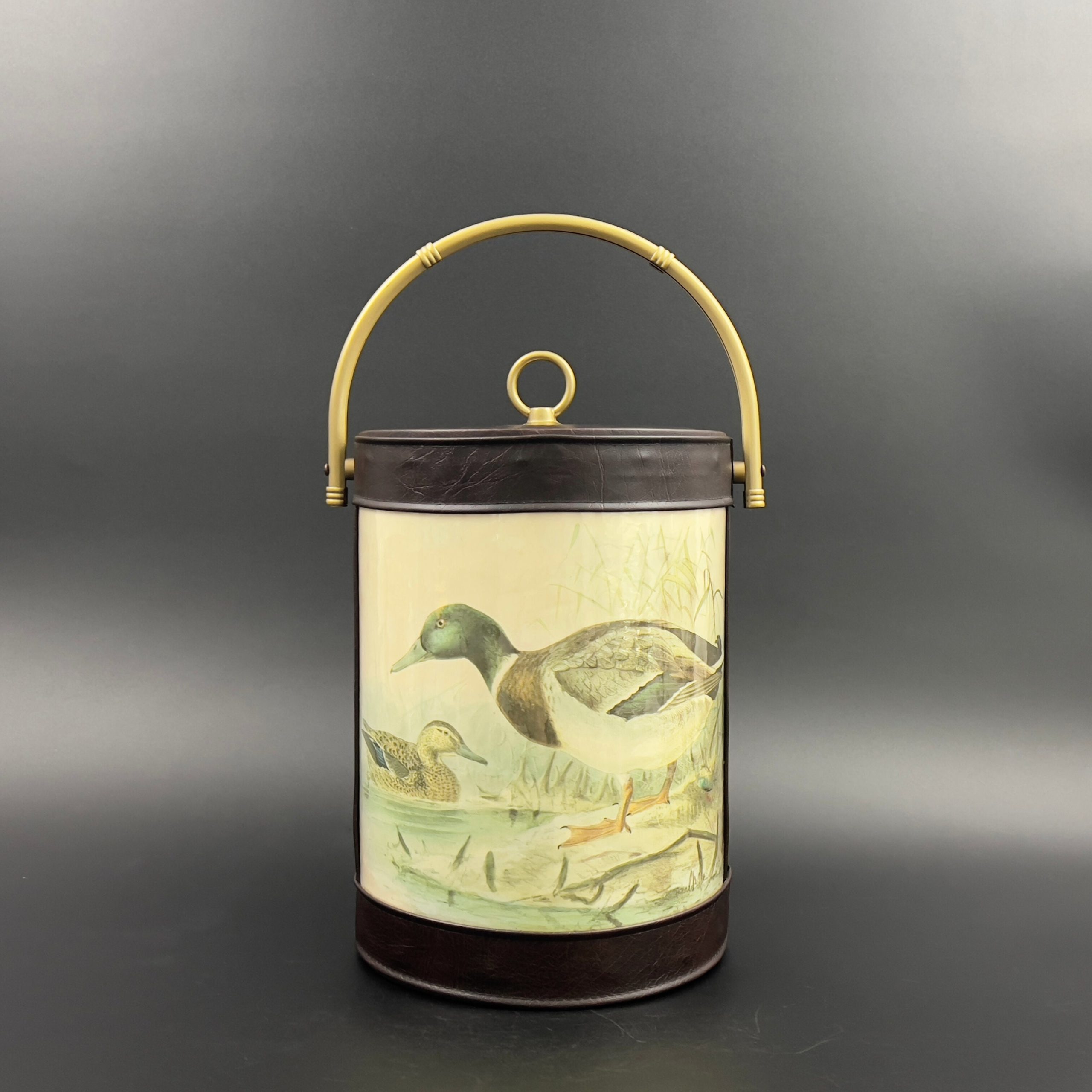 Vintage Mallard Duck Ice Bucket: 1960s Mid-Century Barware