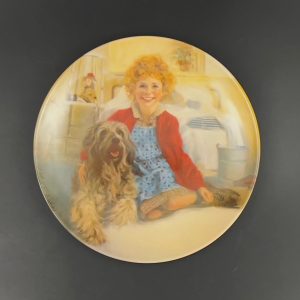 1983 Little Orphan Annie Collector Plate: Annie and Sandy, William Chambers Art