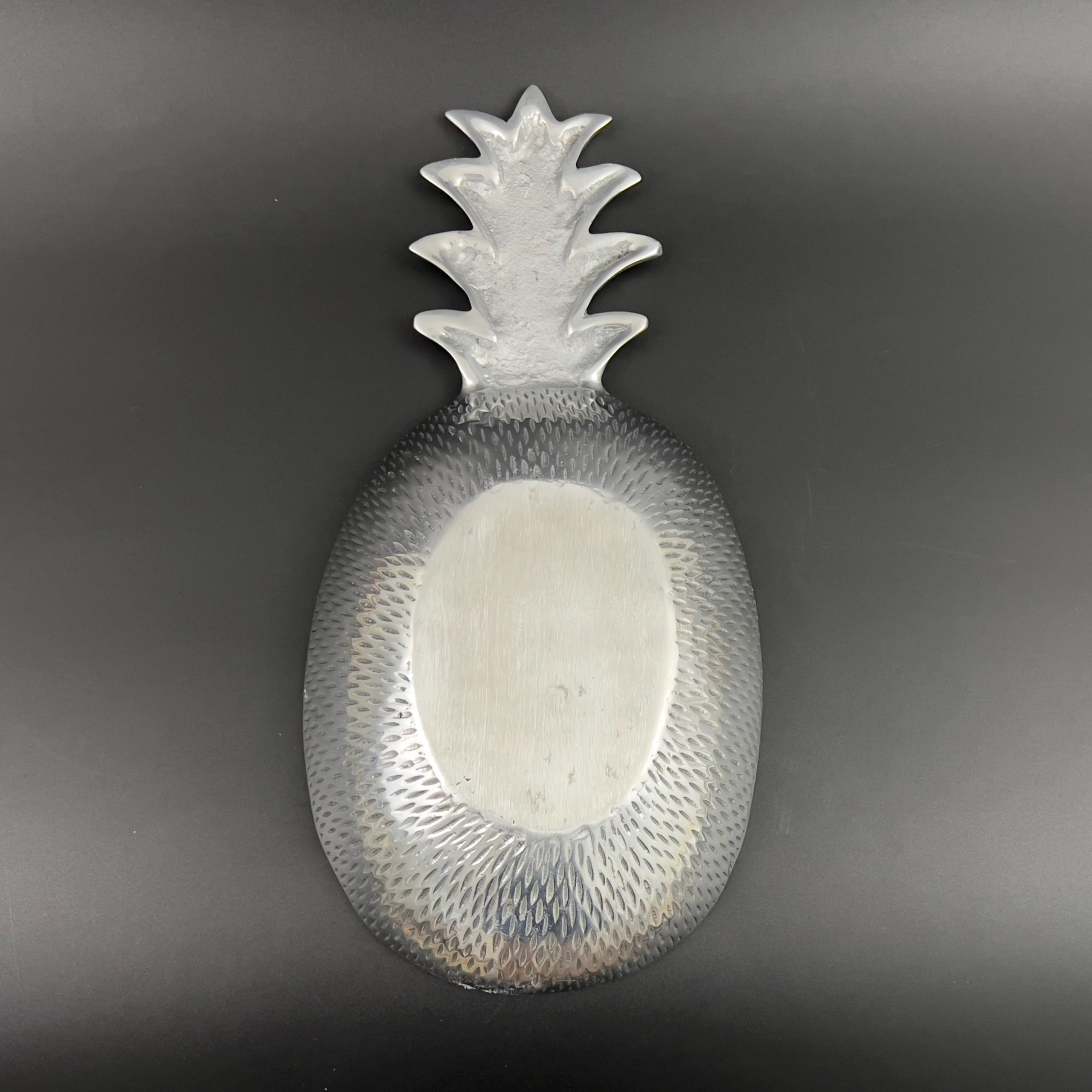 Vintage Pineapple Tray: Pewter Metal with Resin Diamond Pattern - Image 11