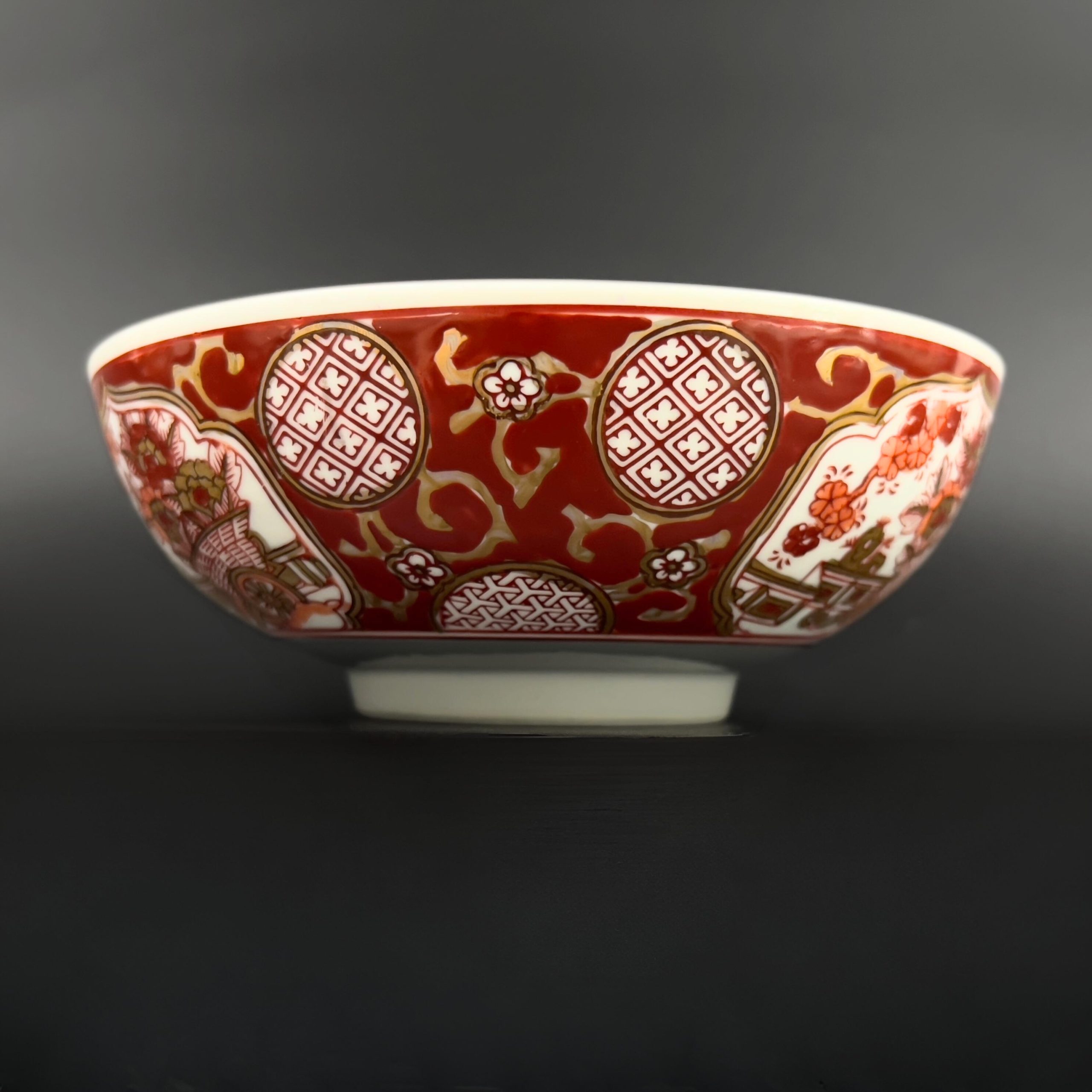 Vintage Kutani Style Porcelain Bowl: Hand-Painted Gold Imari, Made in Japan - Image 6