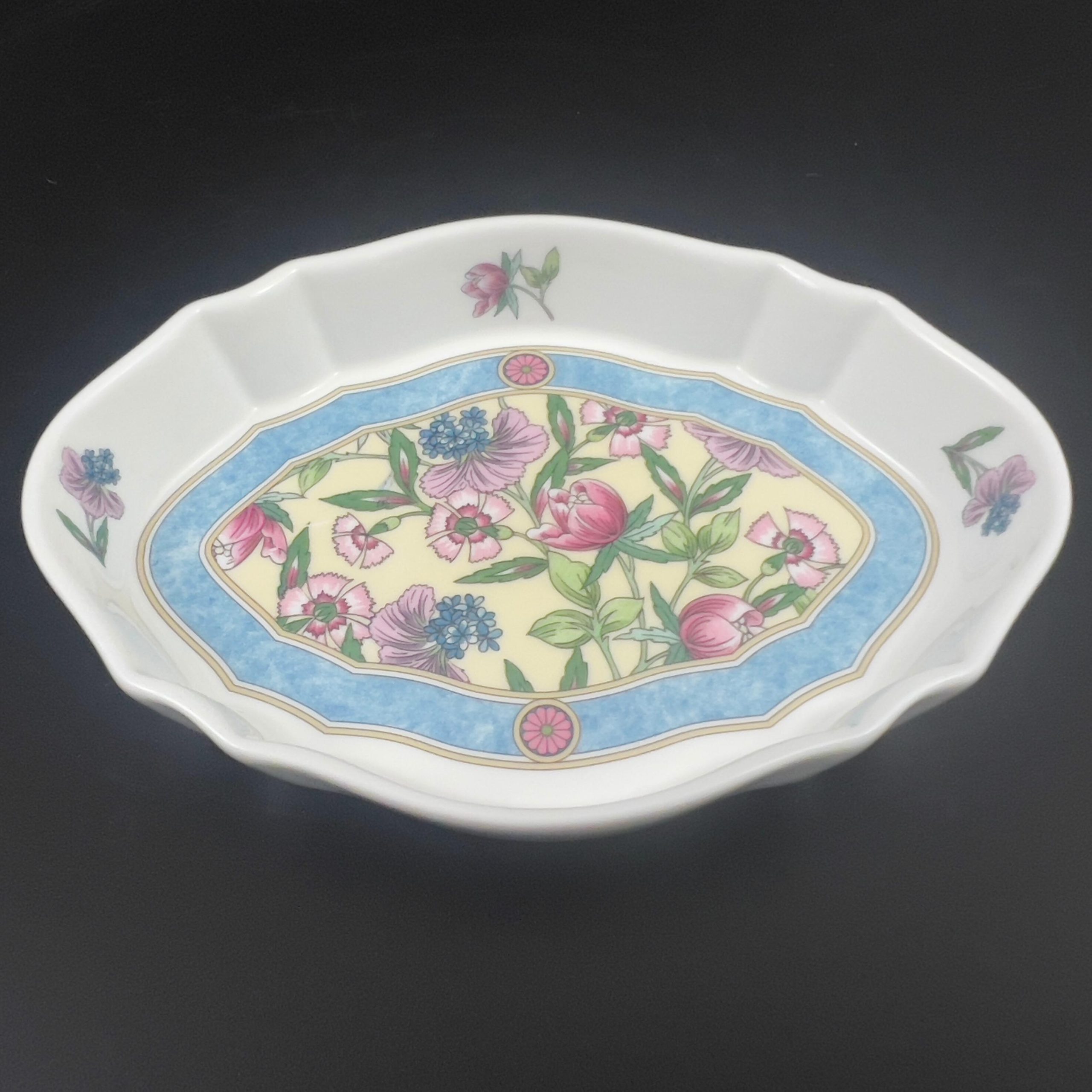 Vintage Wedgwood Sarah Trinket Dish Set - Floral Bone China, Made in England - Image 5