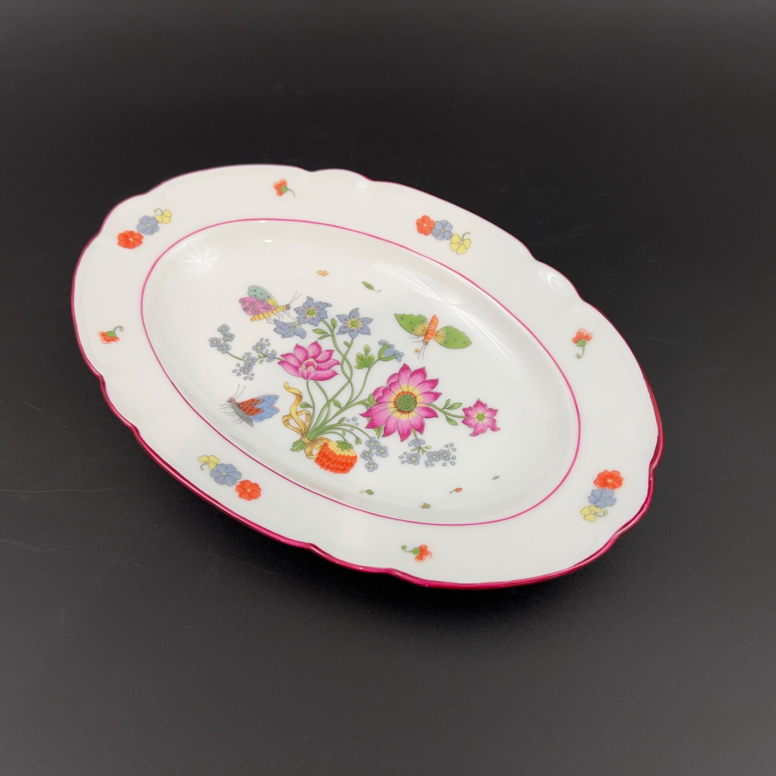 Vintage Limoges Porcelain Dish: CH Field Haviland, Meissen Floral Adaptation - Image 4